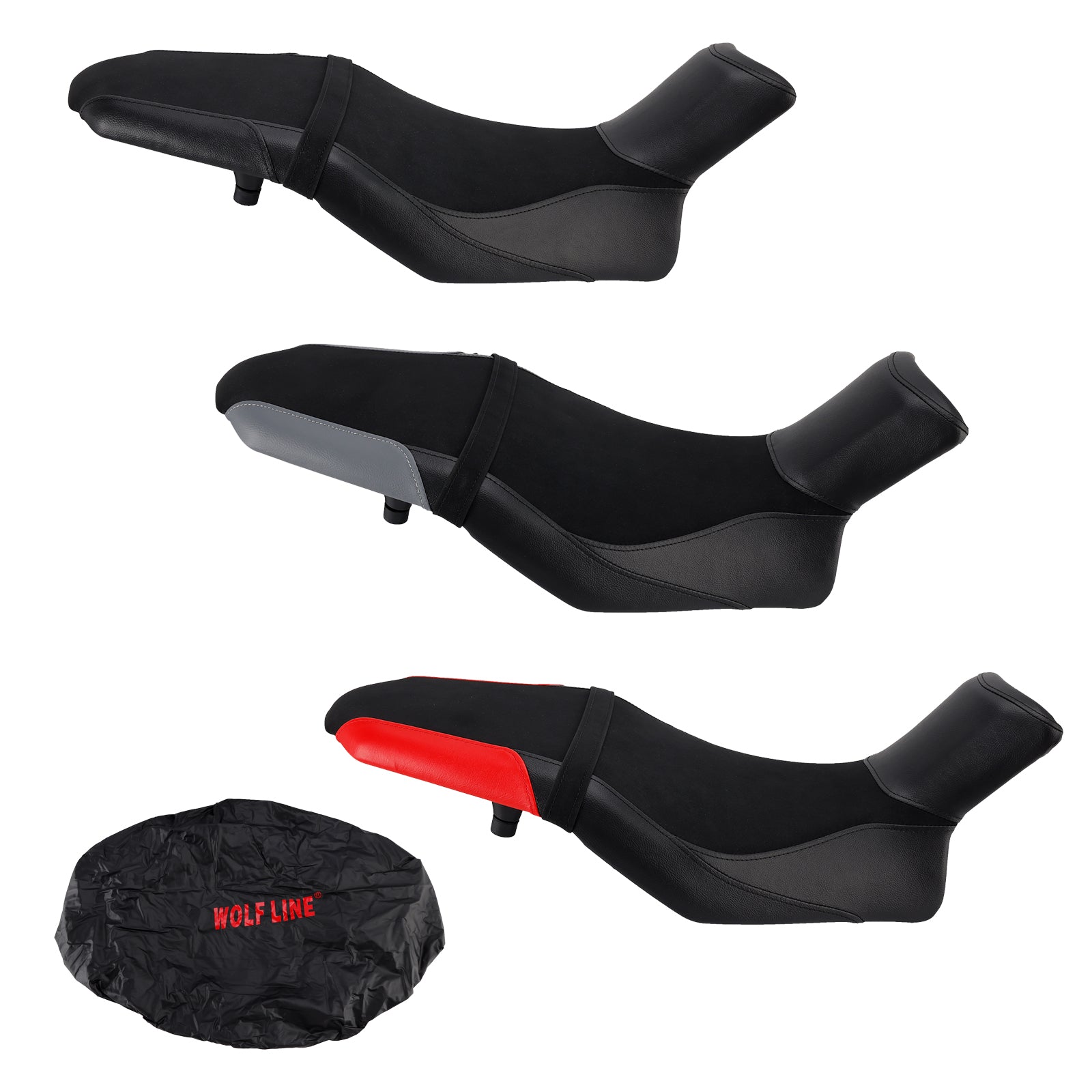 2019-2024 Suzuki Katana Complete Cushion Rider Passenger Seat Red