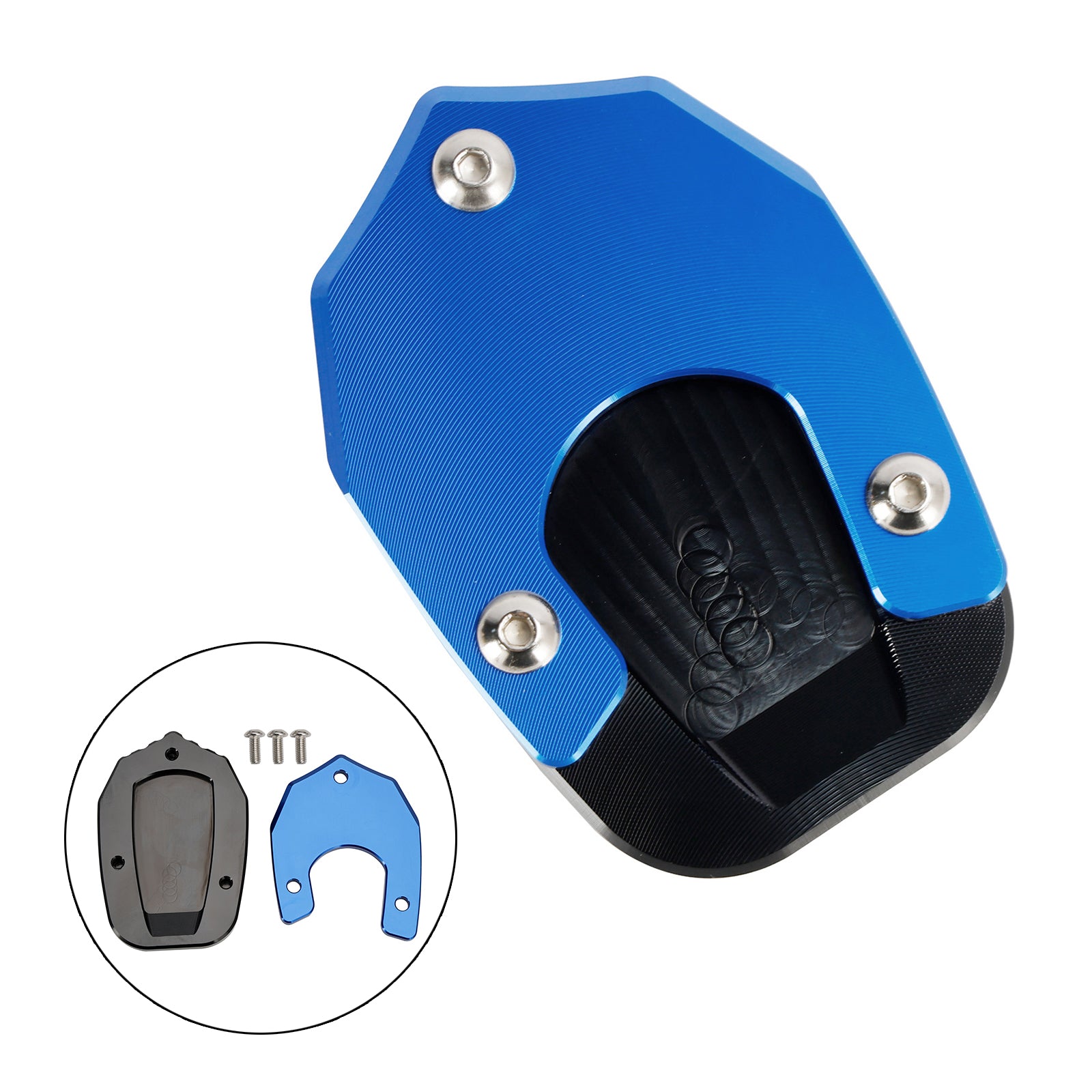 Suzuki 15-20 GSX-S1000 & 22-23 GSX-S1000 Blue Kickstand Enlarge Plate Pad