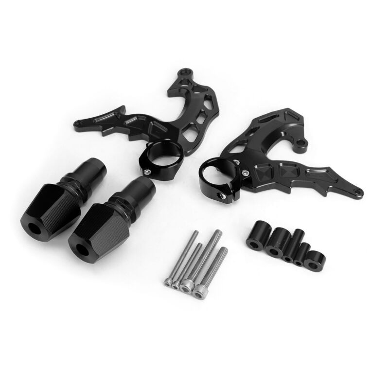 MT07 フィット MT-07 プロテクター フレーム クラッシュ ブラック 14-18 スライダー FZ07 オートバイ ヤマハ