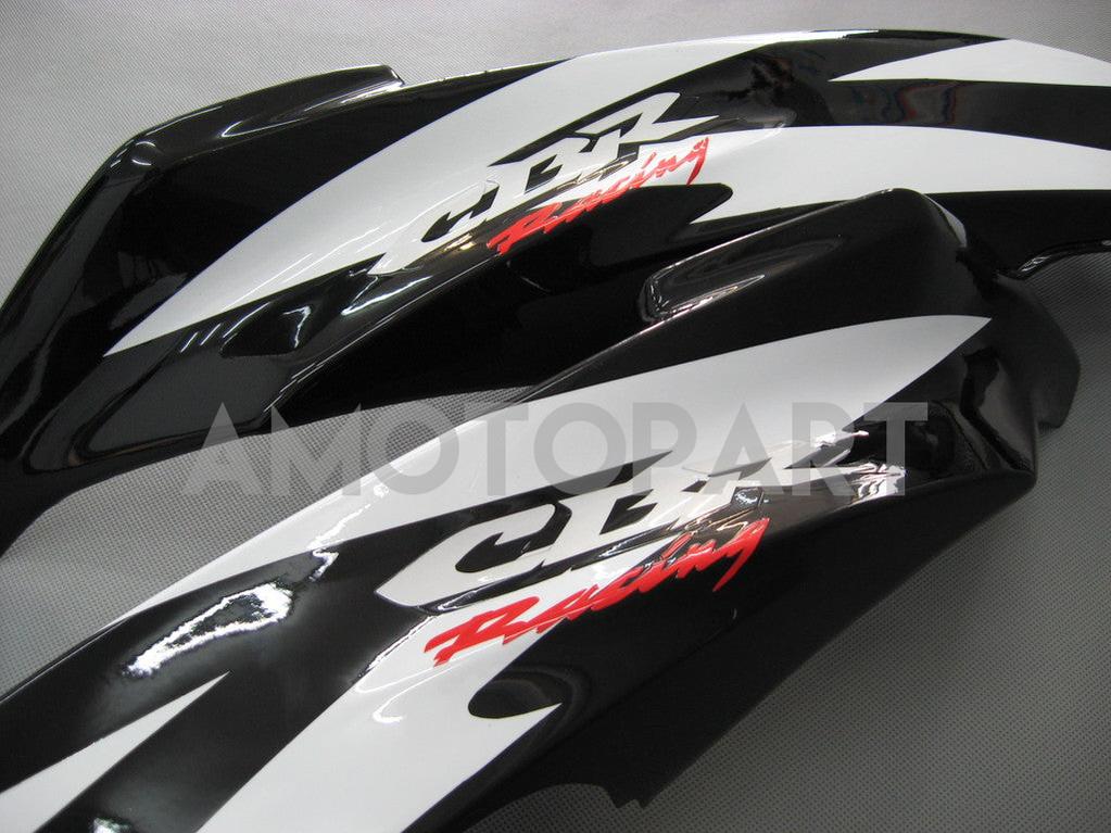 Amotopart Honda 2007-2008 CBR600RR White Black Fairing Kit