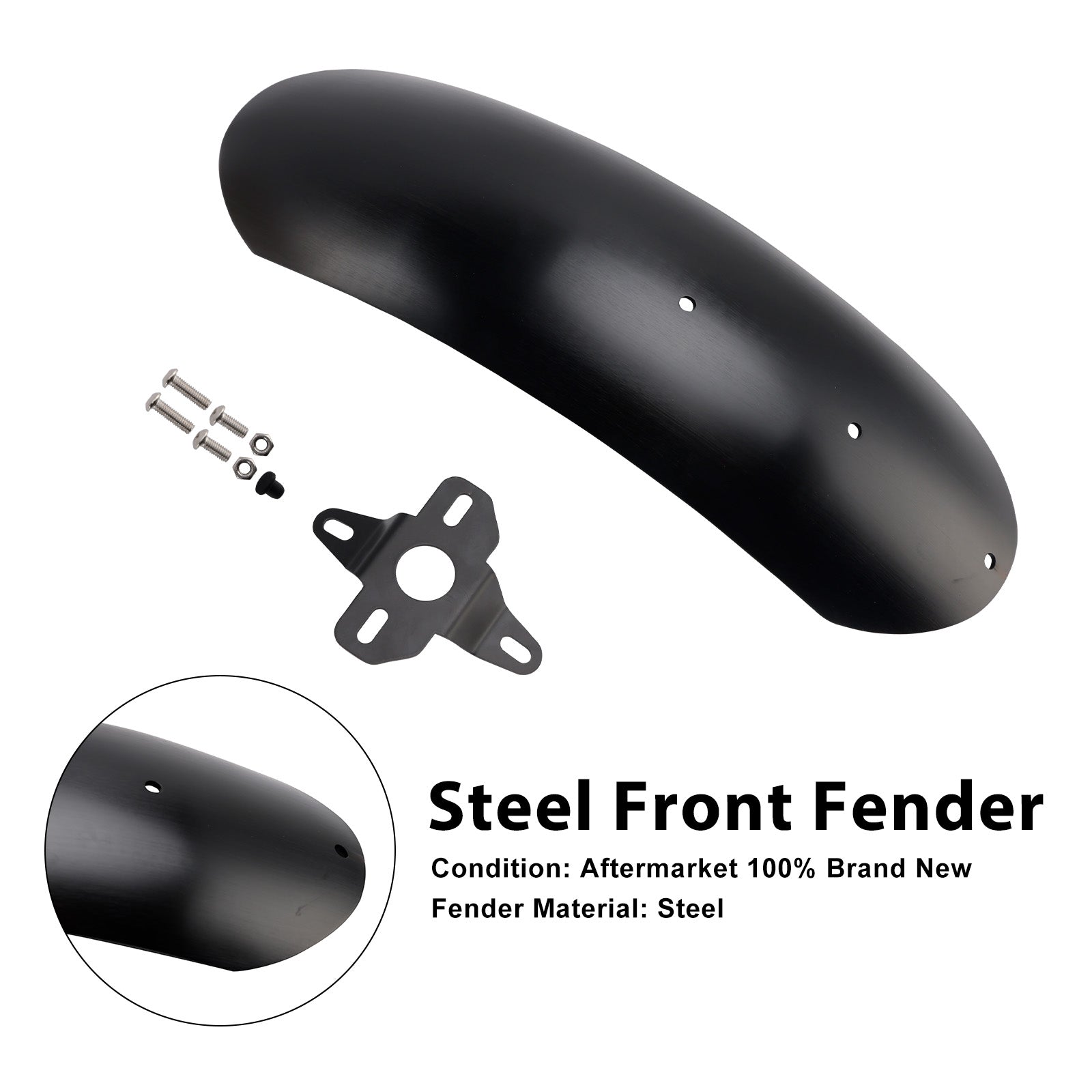2017-2025 MOTO GUZZI V7 Stone Special Steel Front Fender Mudguard