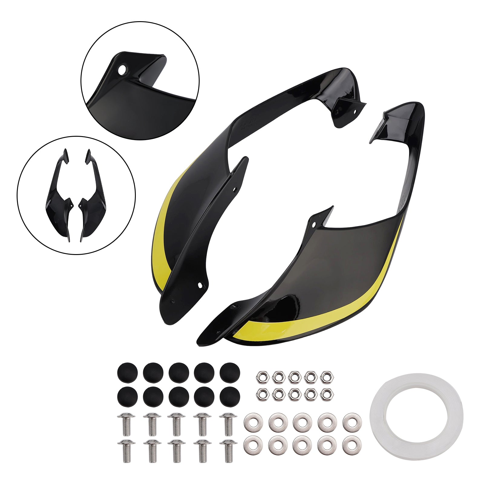 2021-2024 Yamaha YZF R1 R1M Voorzijde Winglets Vleugels Spoiler Kuip