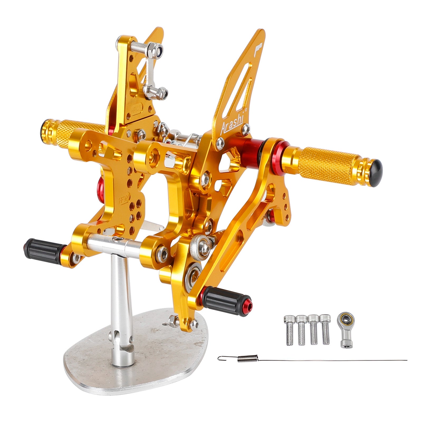 CNC Aluminum Rearsets Footpegs Fits Kawasaki ZX-10R ZX10 ZX1000 2021-2023