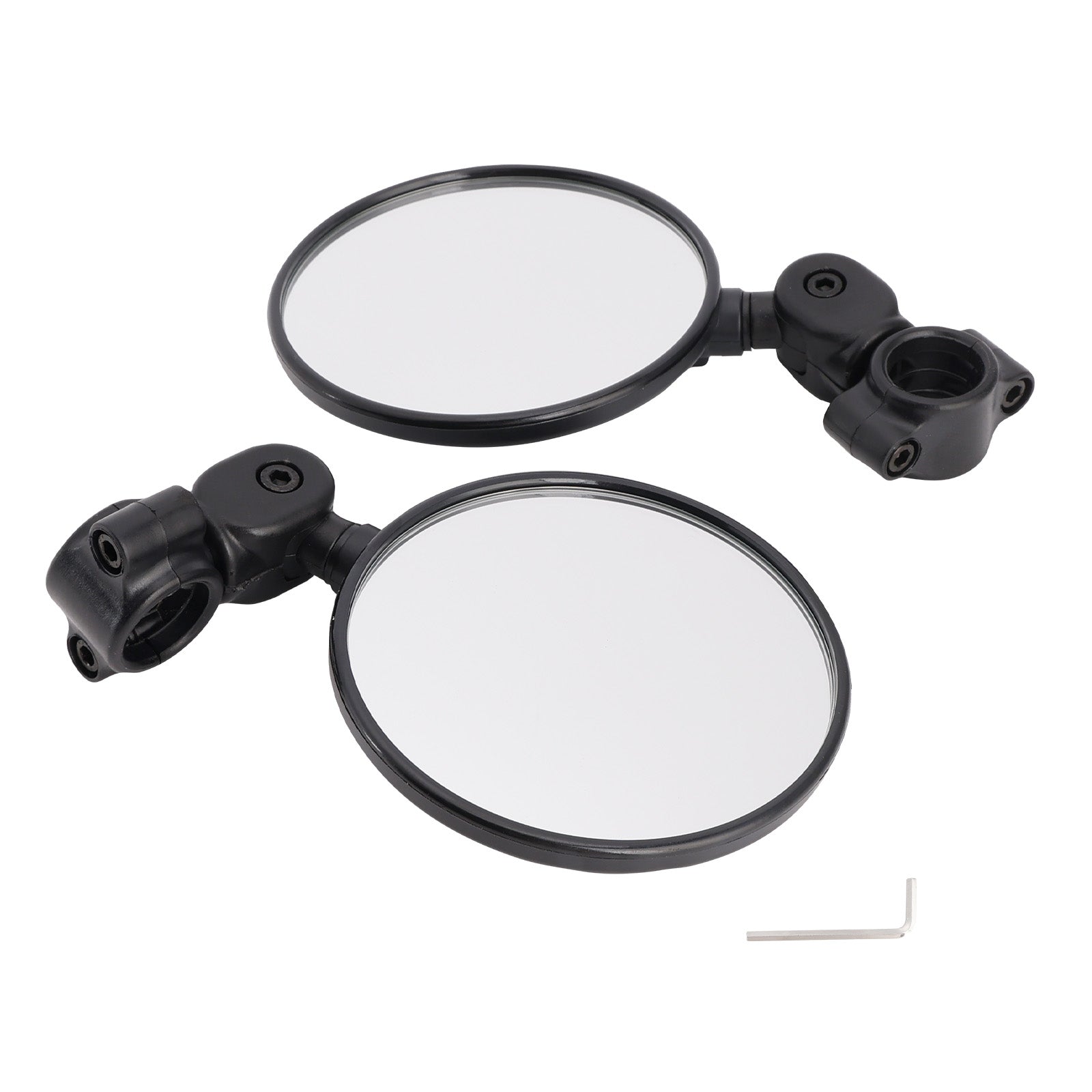 Coppia specchietti motocross enduro 22-24 mm SET Specchietto manubrio nero