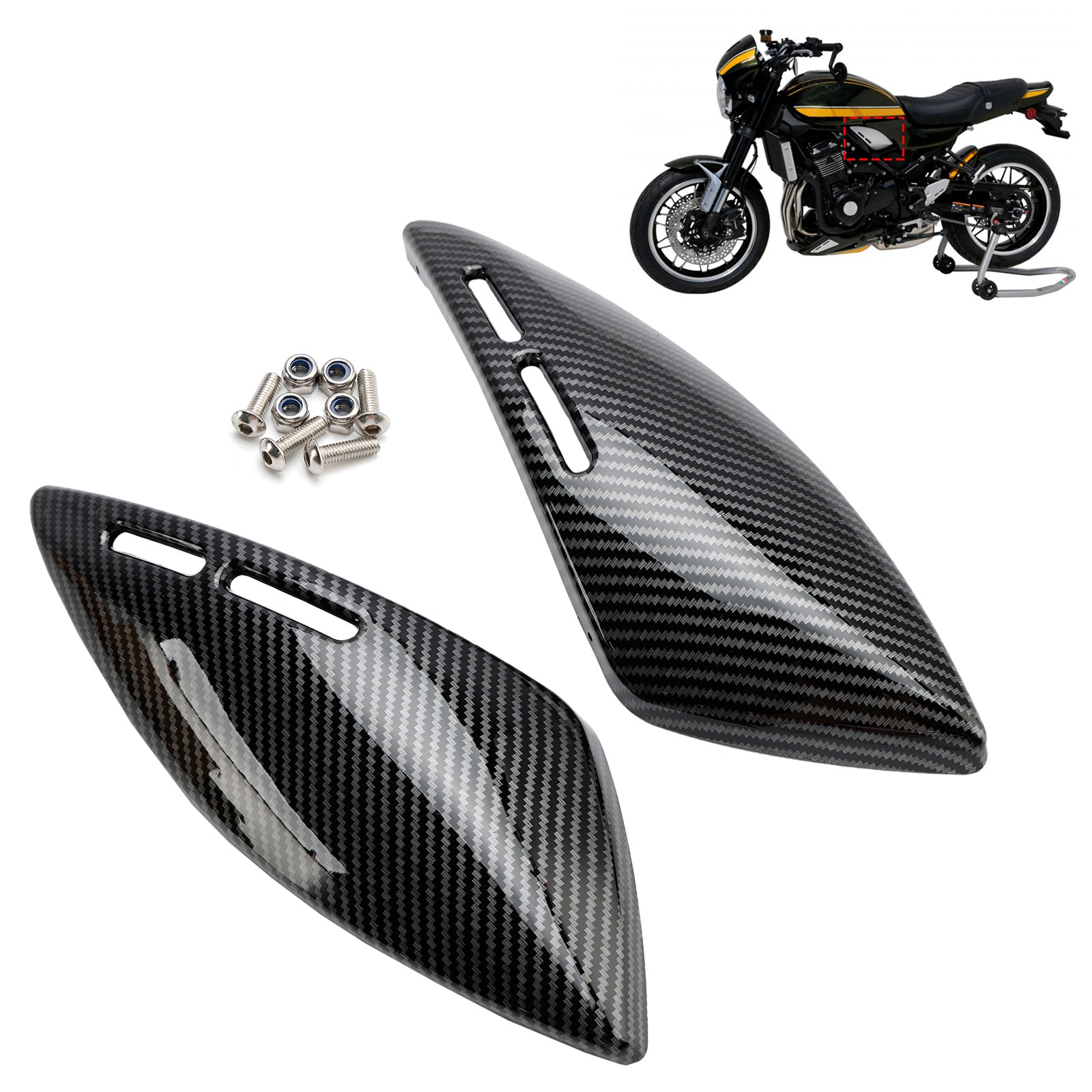 18-24 Kawasaki Z900RS Gas Tank Side Cover Panel Fairing Cowl