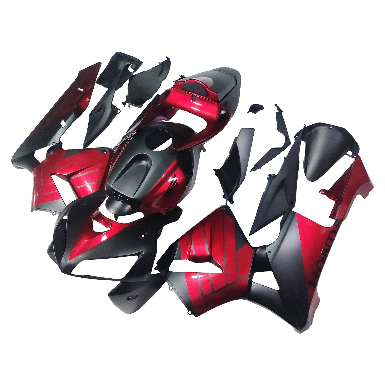 Amotopart 2005-2006 Honda CBR600RR Black Red Fairing Kit