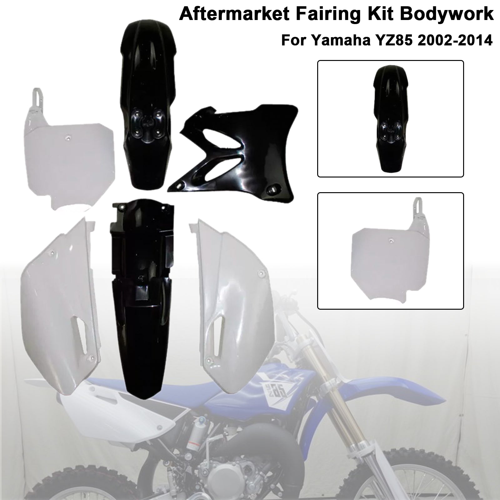 Amotopart 2002-2014 Yamaha YZ85 Fairing Kit