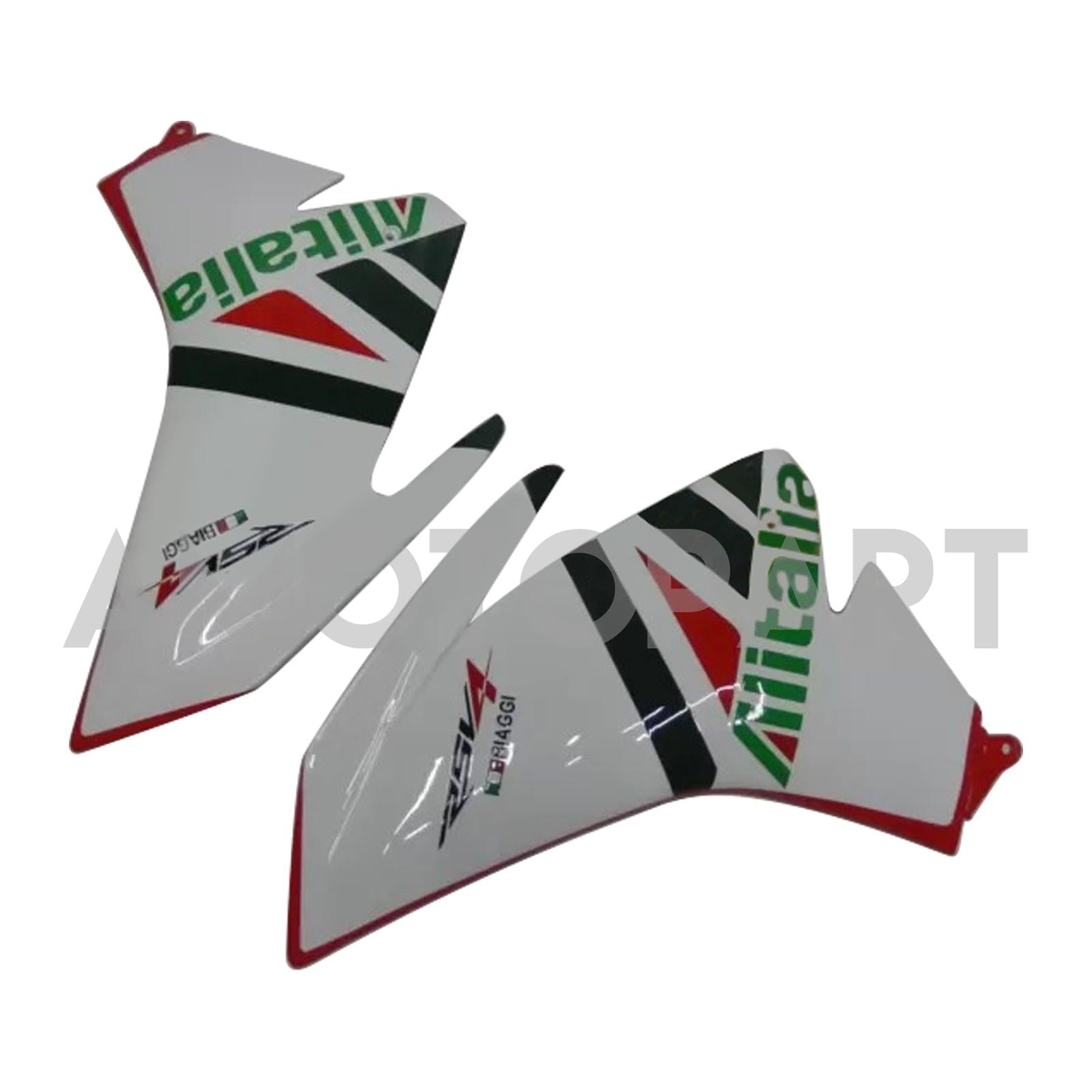 Amotopart 2009-2015 RSV4 1000 アプリリア ホワイト&レッド スタイル5 フェアリングキット