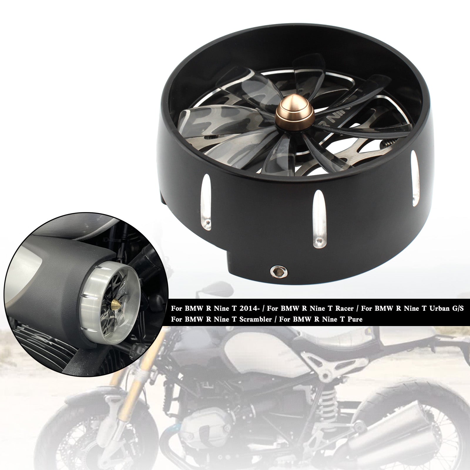 Cubierta de entrada de aire cubre filtro para BMW R Ninet Ninet R9T