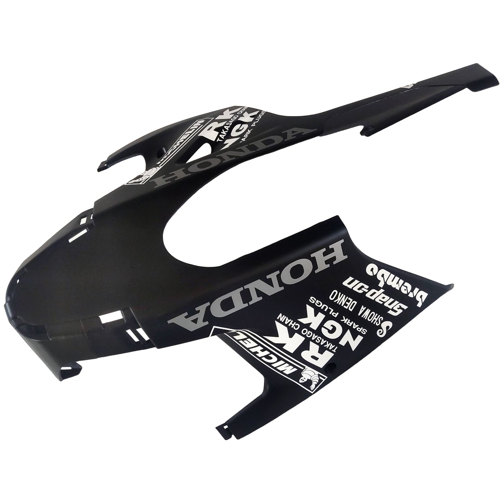 Amotopart 2008-2011 Honda CBR1000RR Black Silver Fairing Kit