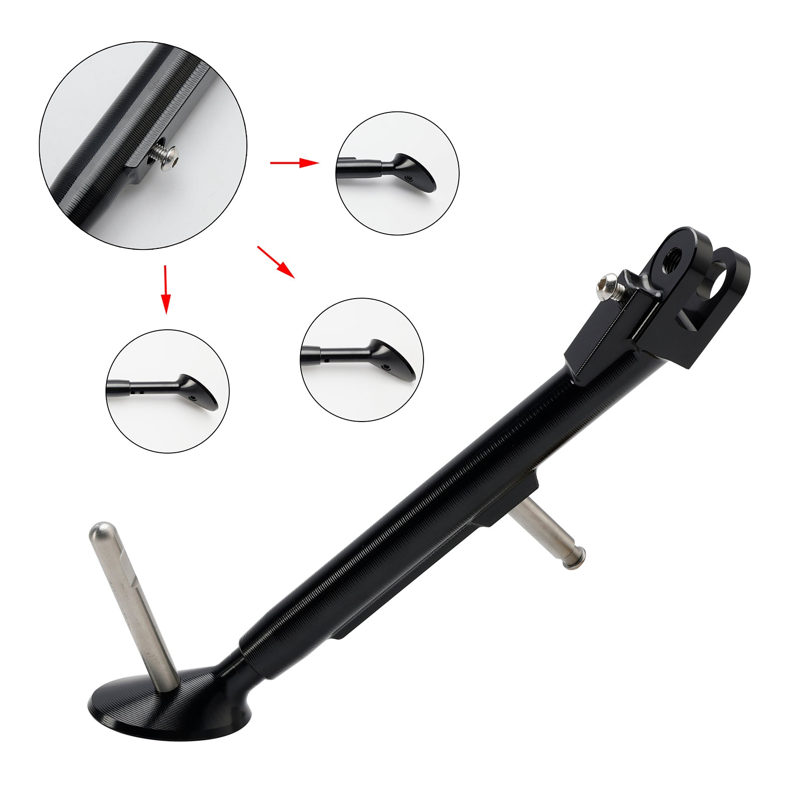 23-24 Kawasaki ZX-4R ZX-4RR Adjustable Foot Side Stand Kickstand