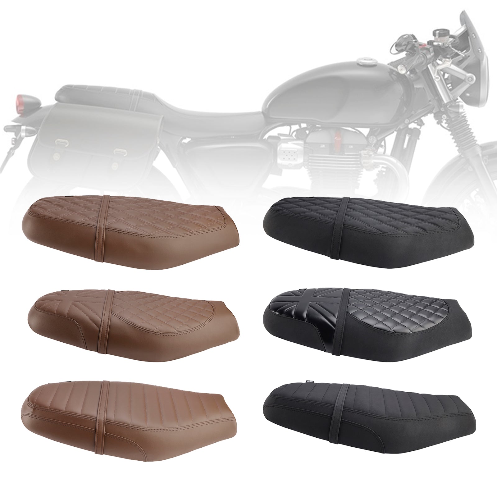 Street Twin Speed Twin 900 Replace Front Rear Driver Passenger Seat Blackc BrownC