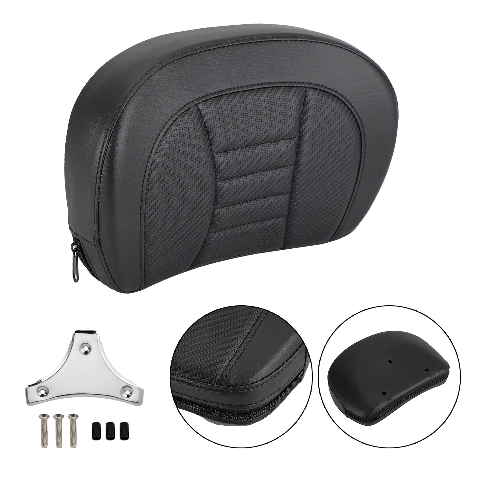 Driver Rider Sissy Bar Seat Backrest Pad for CVO Street Glide FLHXSE 2015-2021