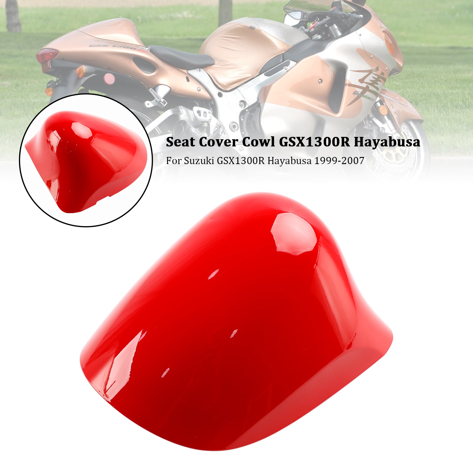 99-07 Suzuki GSX1300R GSX-R1300 Hayabusa Cubierta de carenado del asiento trasero