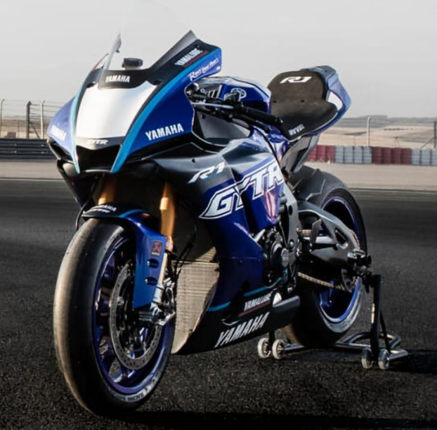 Amotopart Yamaha YZF R1 2020-2025 Blaues weißes Gytrverkaufskit