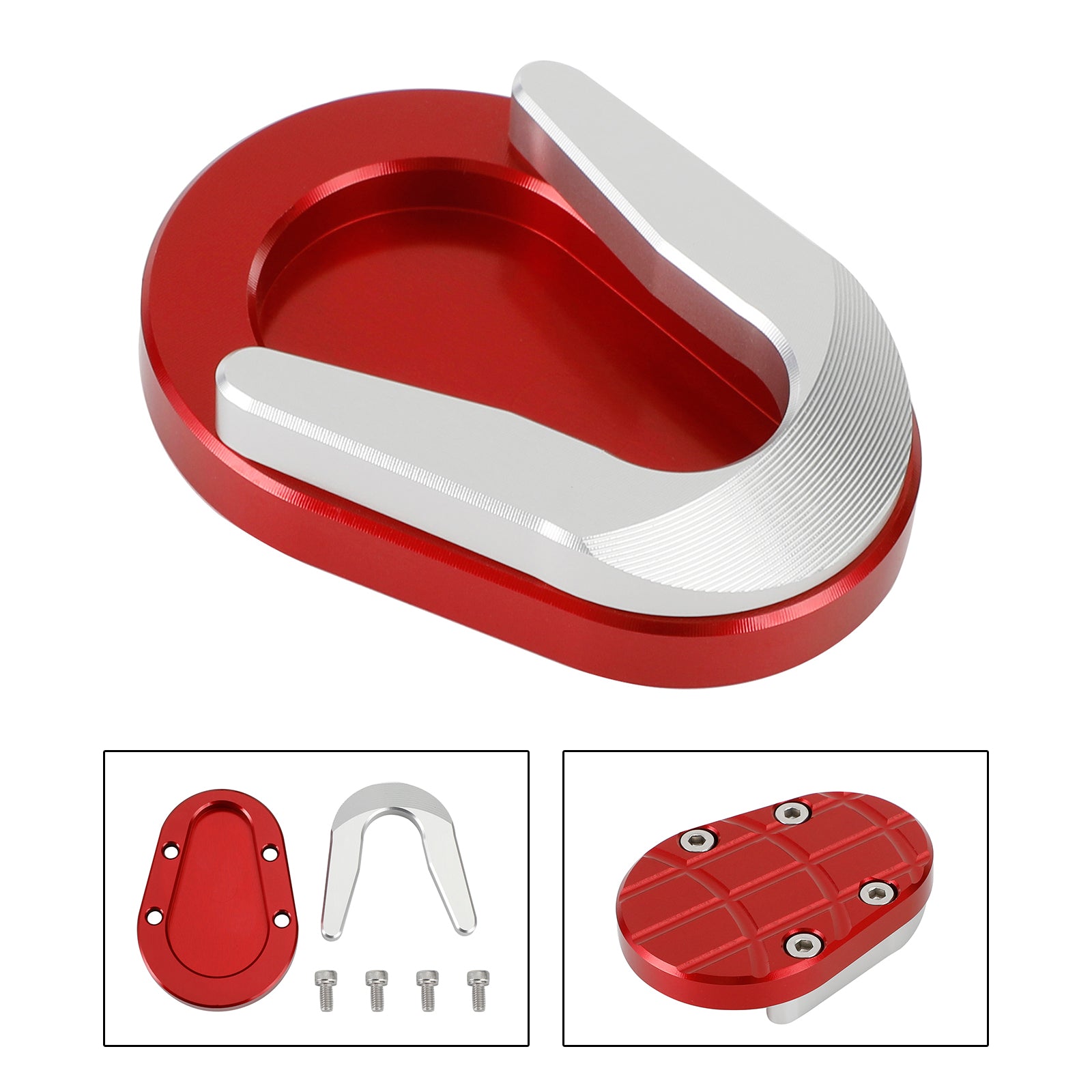 13-20 Vespa Sprint dan Primavera 150 Pata de cabra Almohadilla de extensión de caballete lateral