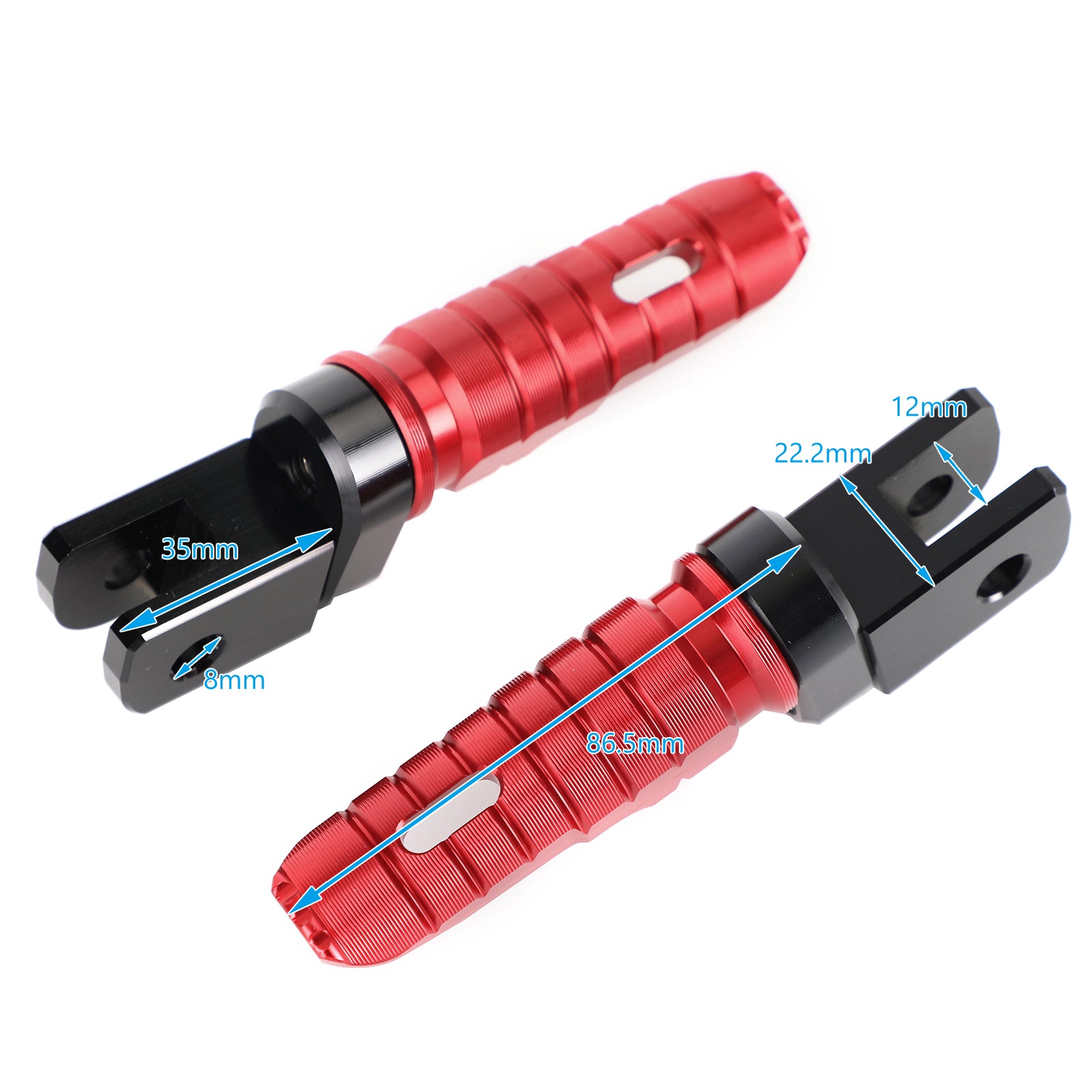 Front Footrests Foot Peg för Triumph Street Triple 765/R/S/RS Daytona 675/R Generic