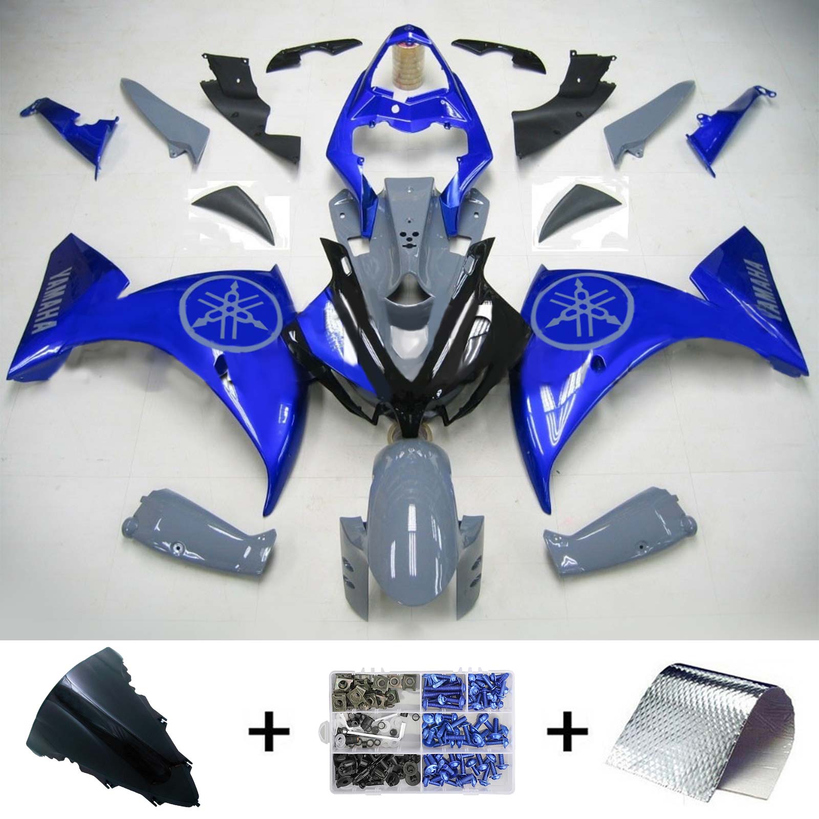 Injection Fairing Kit Bodywork Plastic ABS fit For Yamaha YZF 1000 R1 2009-2011