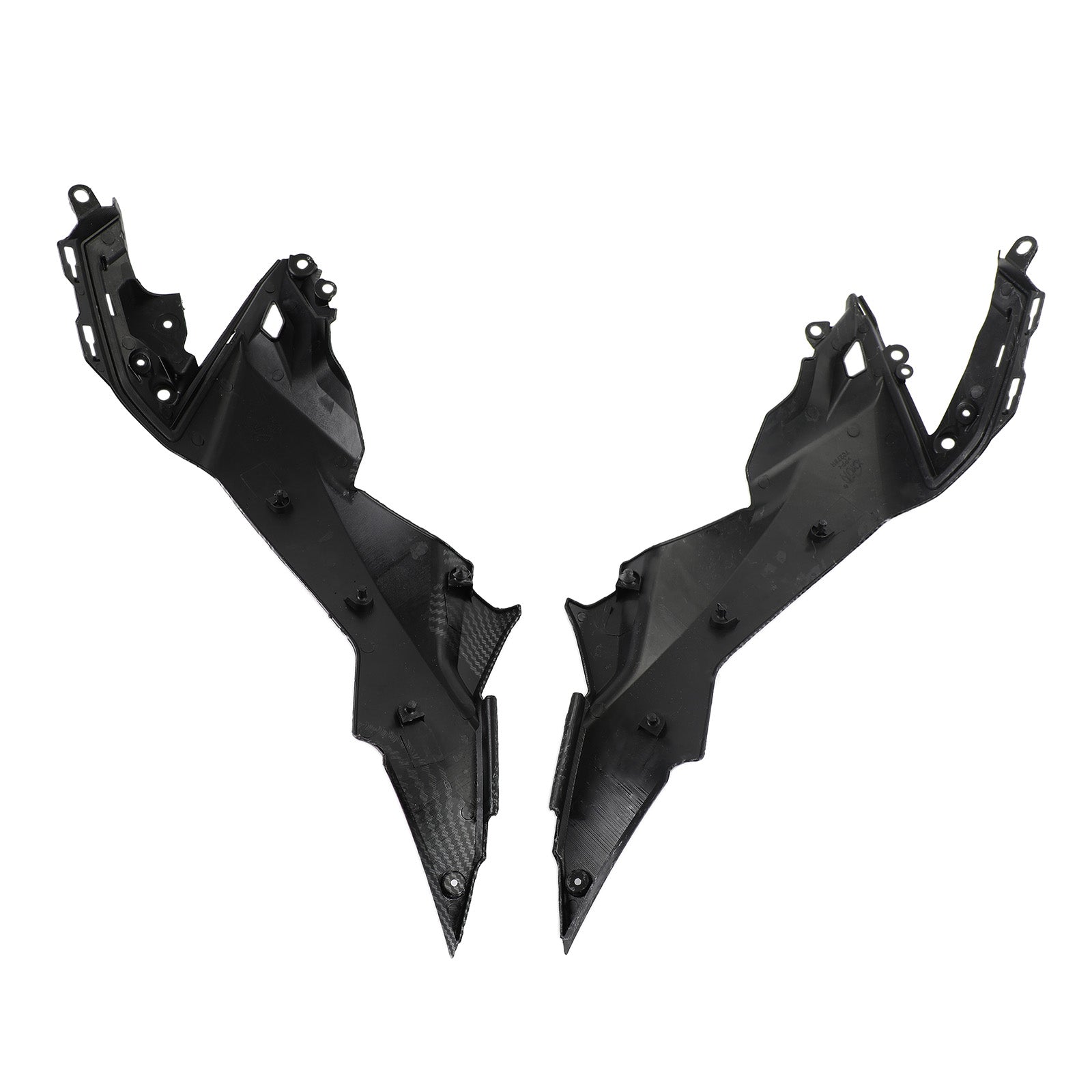 Carbon Tank Side Cover Panel Trim Fairing Fit til Kawasaki Z650 2017-2020 Generisk