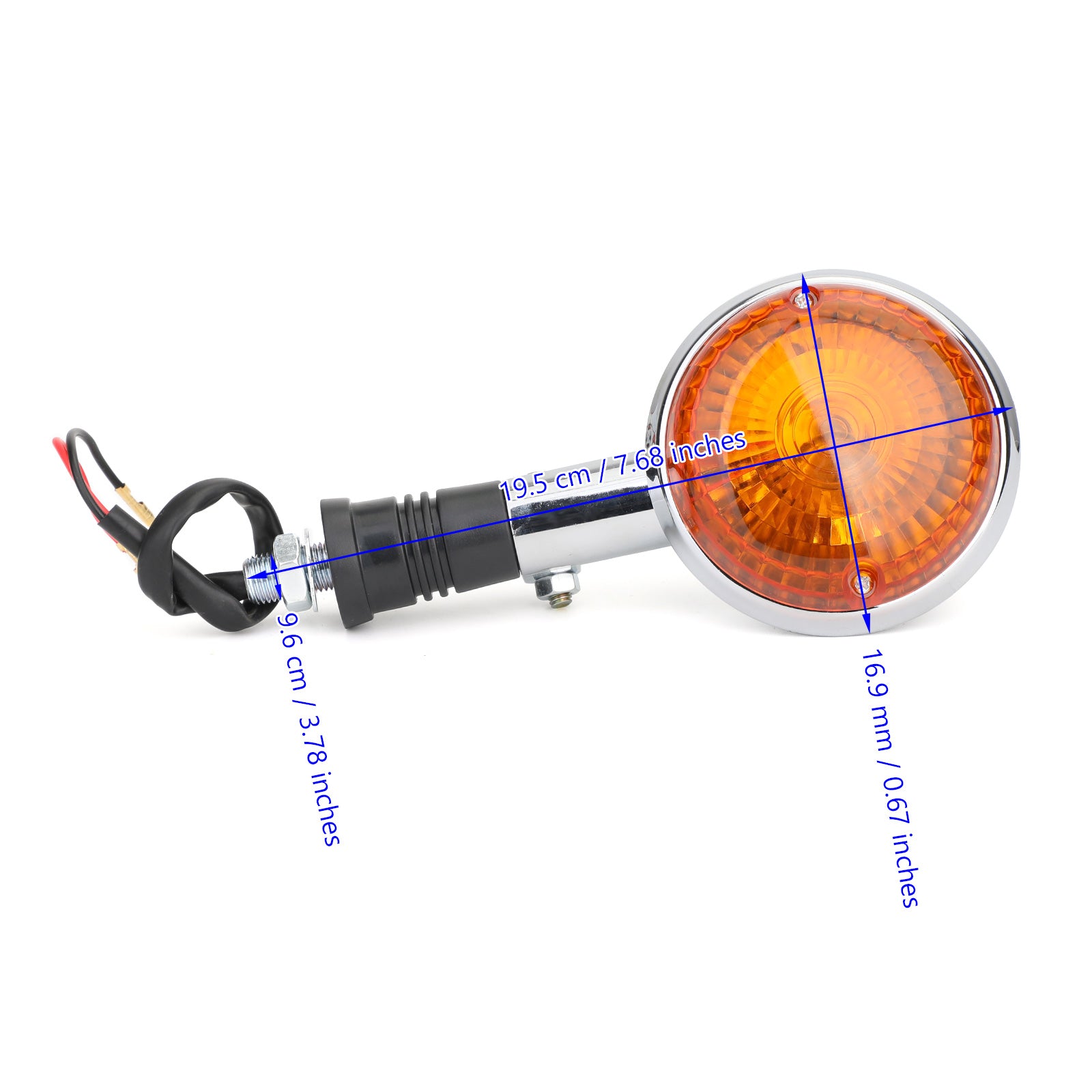 Yamaha XV750 VIRAGO 86-98 XV1100 89-99 XV250 94-12 Sinal indicador de mudança de direção genérico âmbar