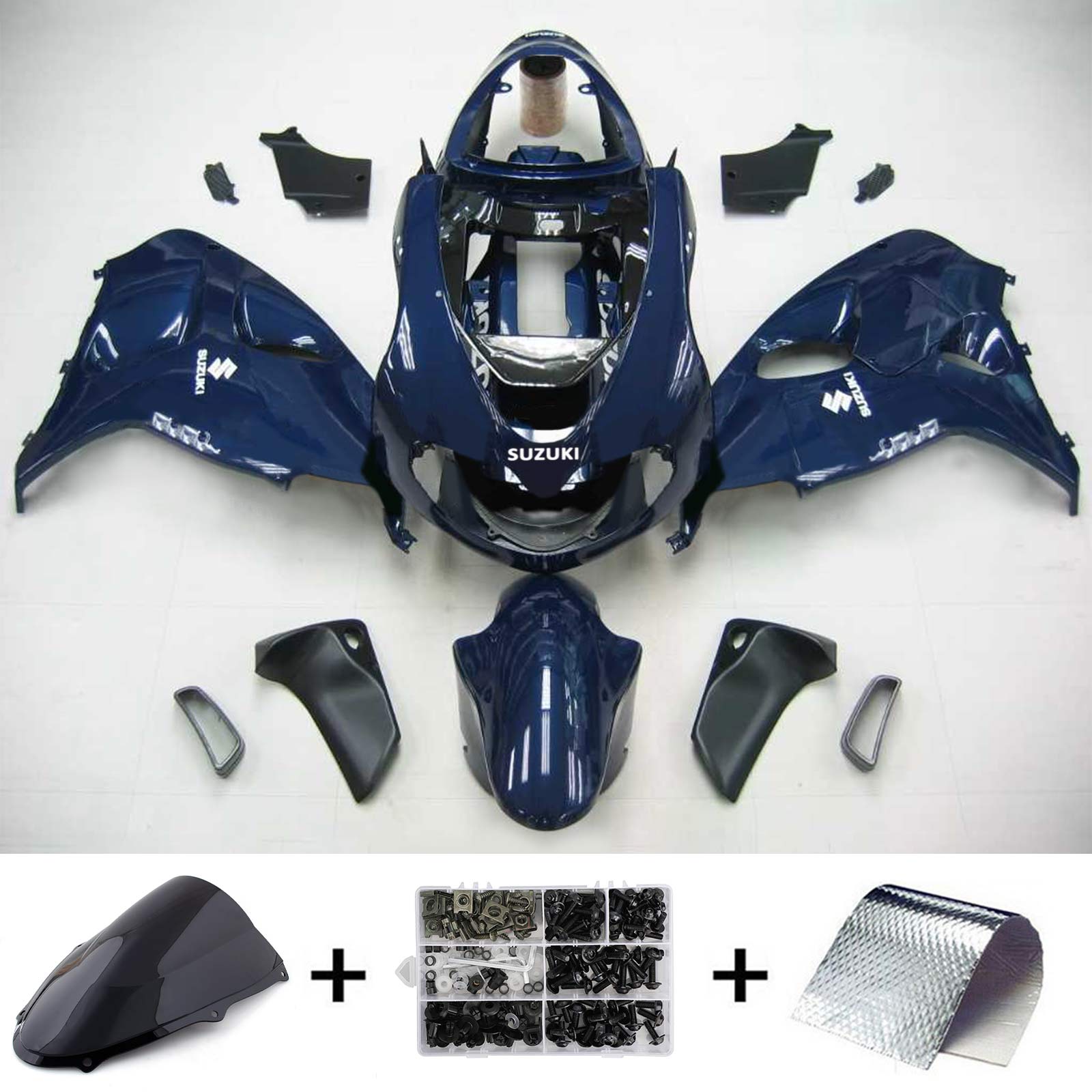 Amotopart 1998-2003 Suzuki TL1000R Fairing Gloss Dark Blue Kit