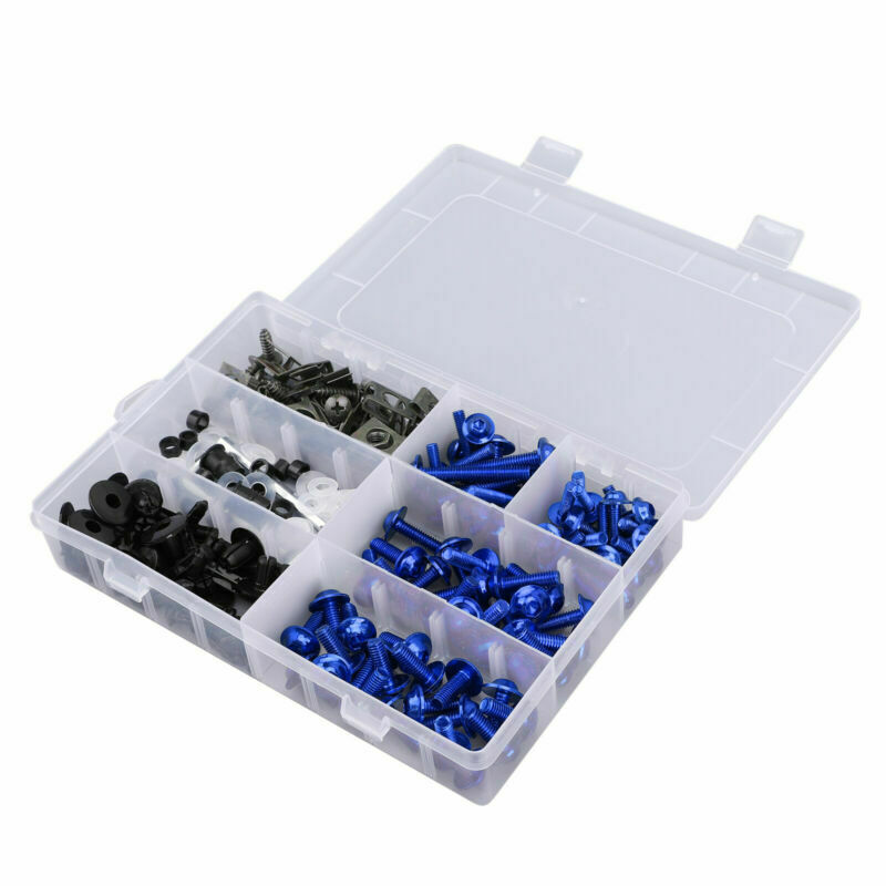Ducati 1098 Honda CBR600F KAWASAKI NINJA CBR600F MOTORCYCLE FAIRING BOLTS KIT FASTENER CLICKS SKRÆKNING