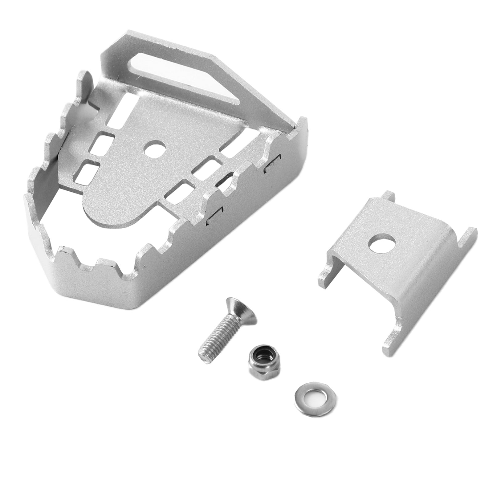 Extensión de pedal de freno de aluminio, clavija ampliadora para F850Gs F750Gs 08-16 09, color plateado genérico