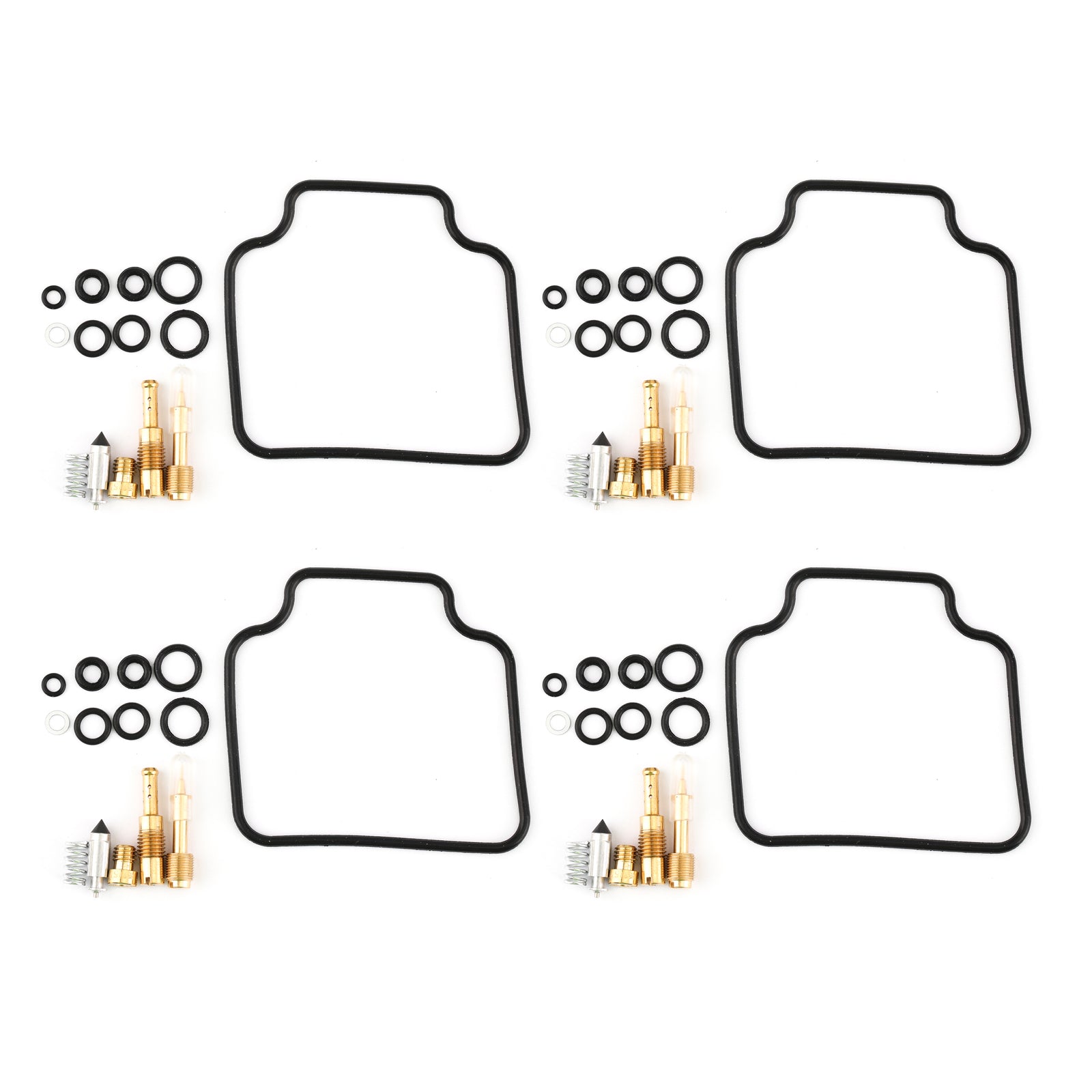 4PC Carburetor Carb Rebuild Repair Kit & Float til Honda 83-85 CB650SC Nighthawk