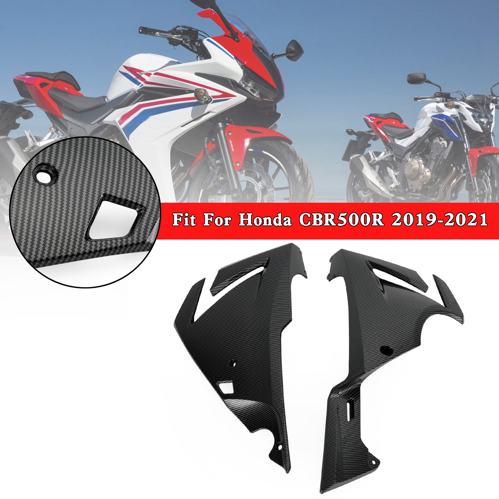 Side frame Panel Cover Fairing Cowl for Honda CBR500R 2019-2021 Generic