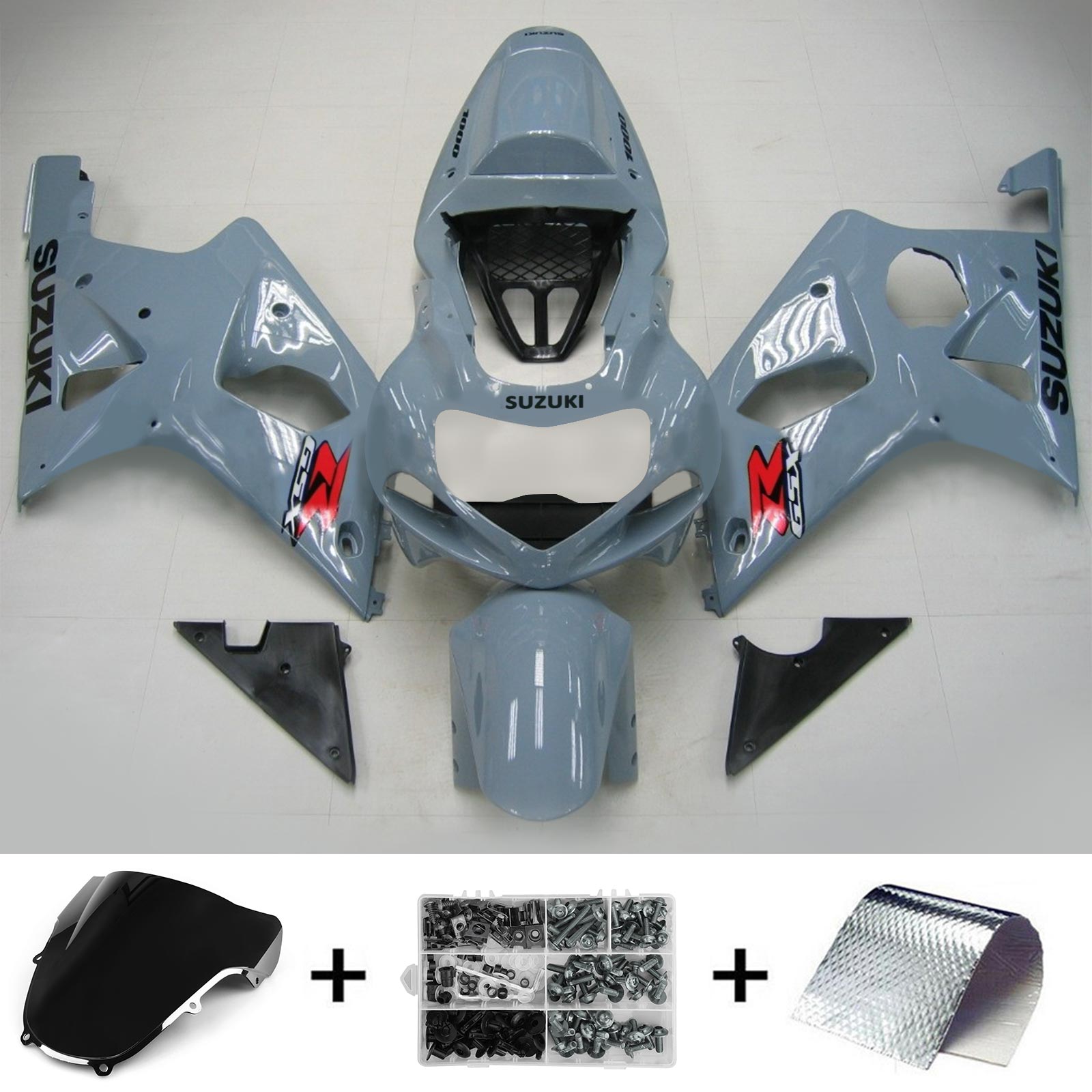 Šedá sada kapotáže Amotopart Suzuki 2000-2002 GSXR1000
