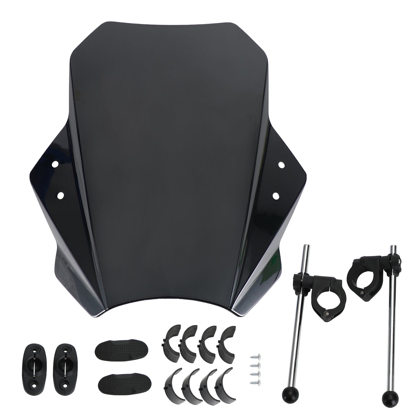 Universal Motorrad einstellbarer Windschirm Windschutzscheibe 22 mm 25 mm 28 mm Lenker Generikum