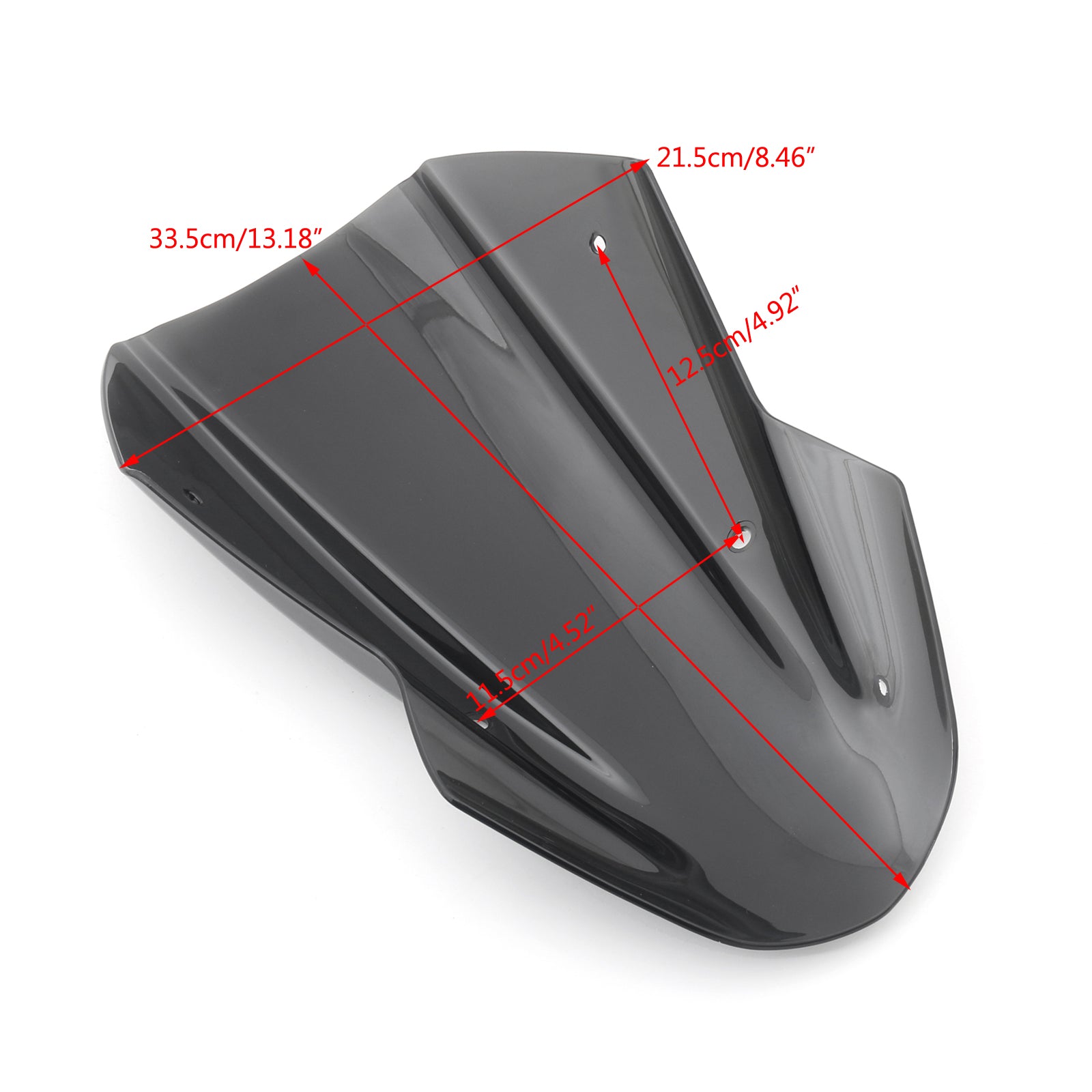 ABS-Windschutzscheiben-Windschutzscheibe mit Halterung für Kawasaki Z650 ab 2017