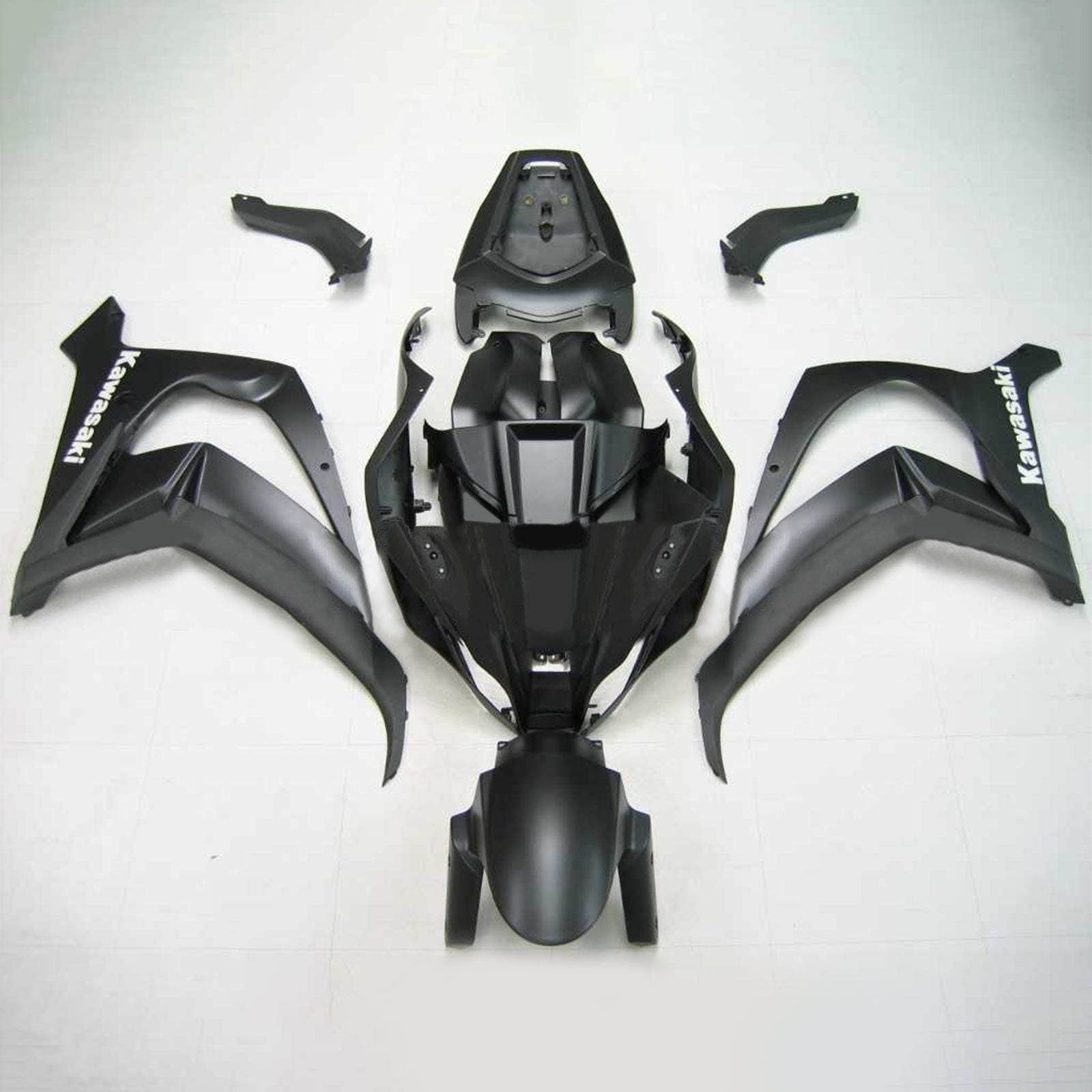 Amotopart Kawasaki ZX10R 2011-2015 Matt Black Fairing Kit