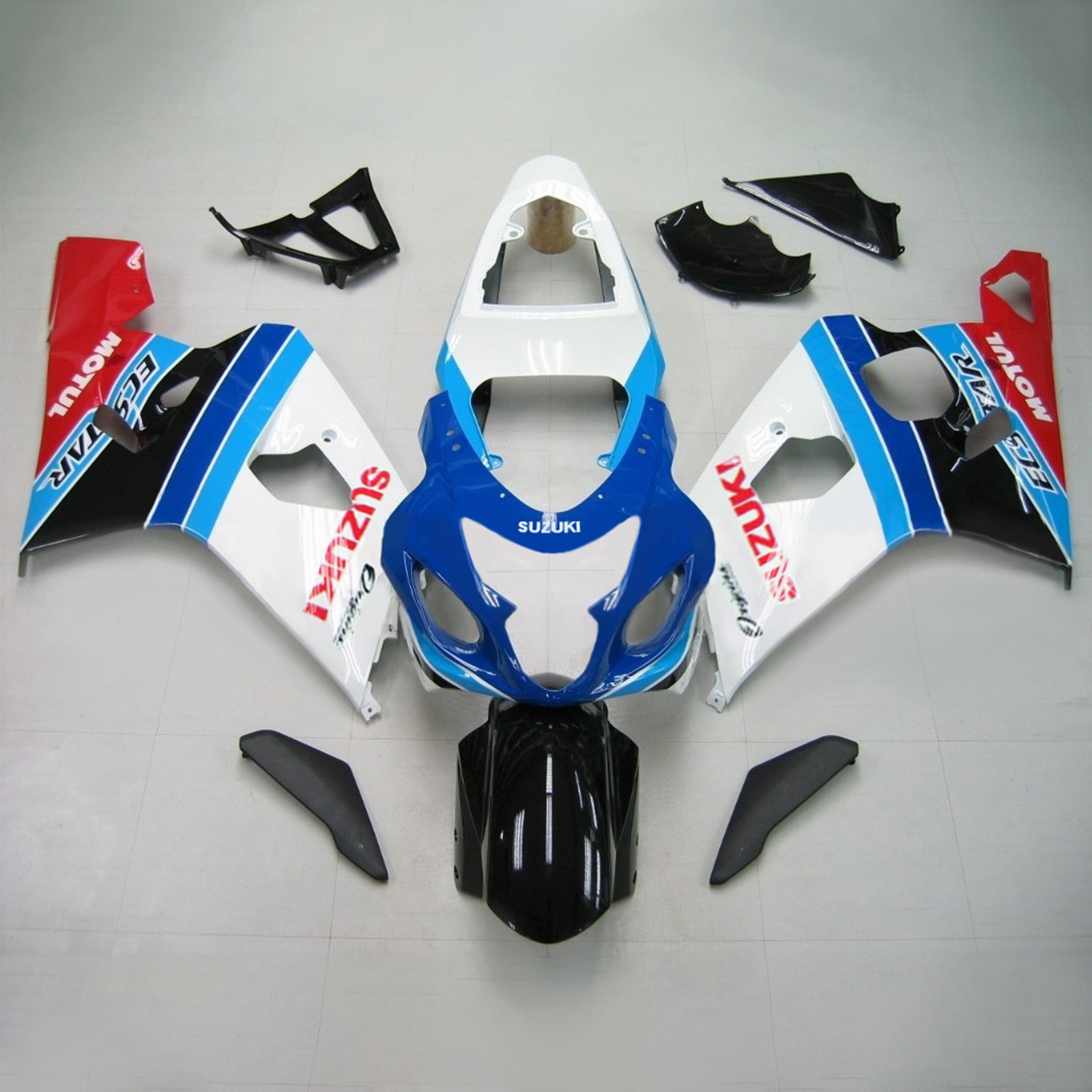 Amotopart Suzuki 2004-2005 GSXR 600/750 Kit de carenagem azul diferente