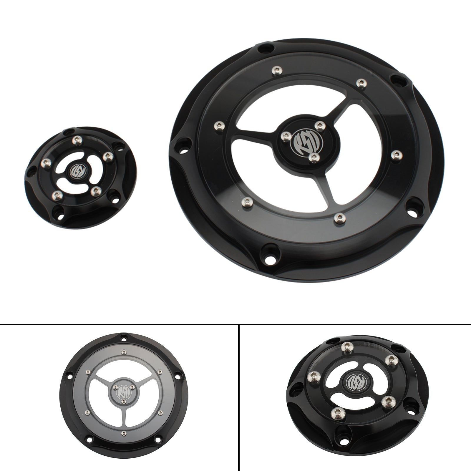 Caminhamento de protetor da tampa do motor do estator lateral para a estrada King Fat Glide 1584 Chrome Generic