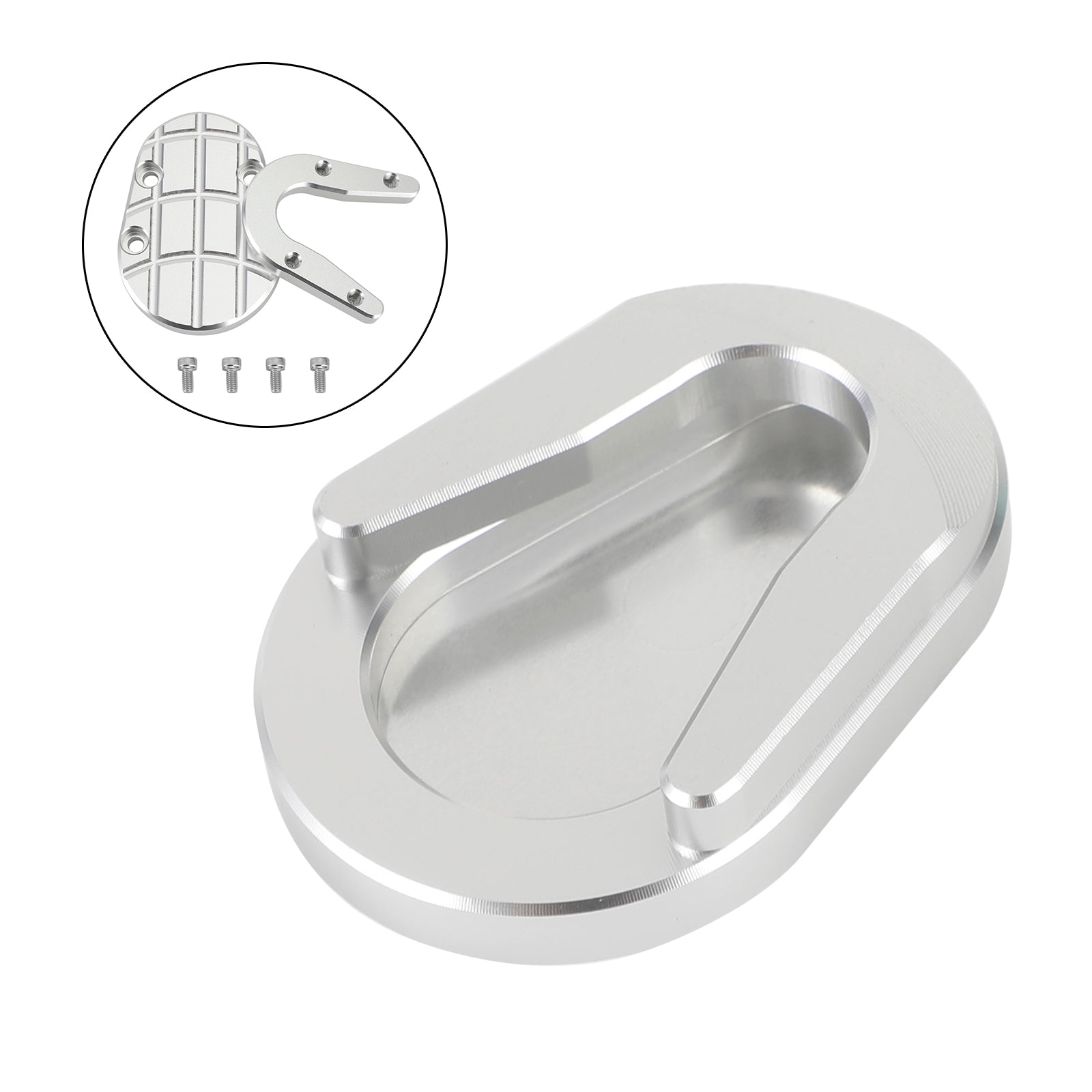 13-20 Vespa Sprint dan Primavera 150 Pata de cabra Almohadilla de extensión de caballete lateral