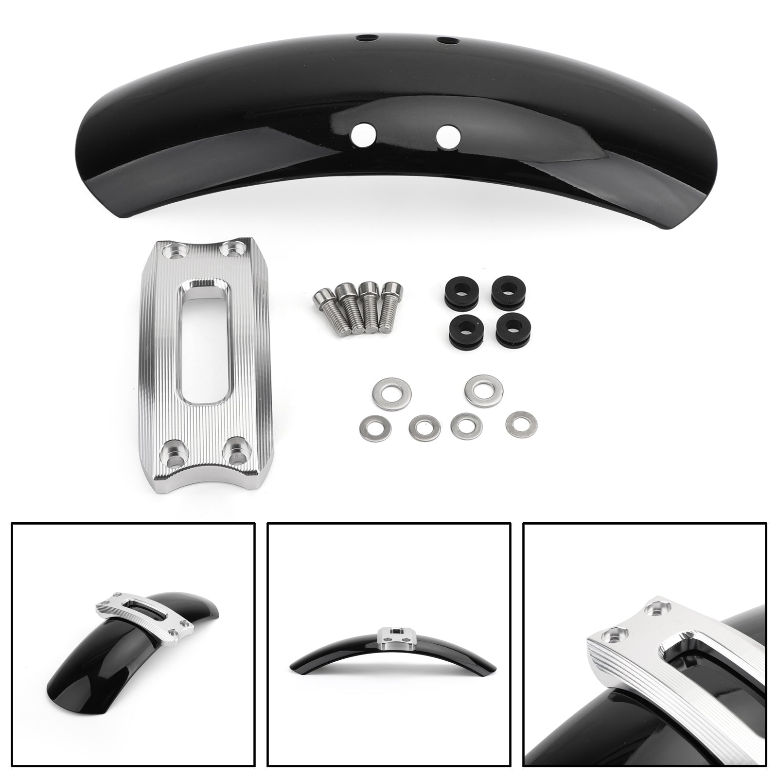 2016-2019 BMW R Nine T Scrambler Front Fender Mutguard Silber