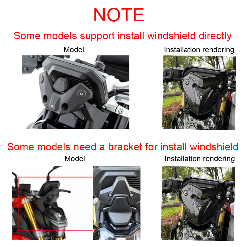 Windshield Windscreen Wind Deflectors Fit For BMW F900R 2020-2021