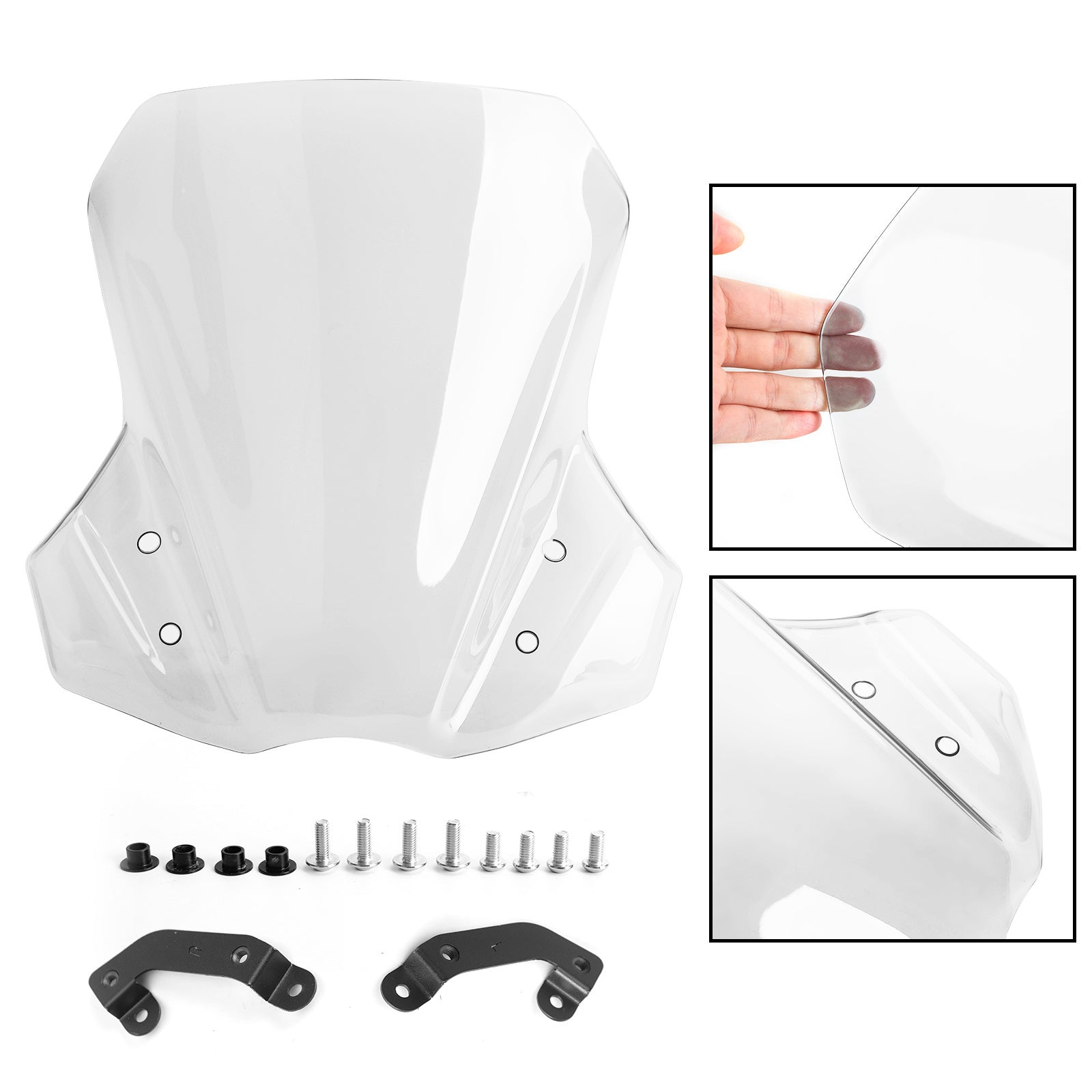 ABS motorcykel forrude forrude pasform til Suzuki DL650 V-Strom 2017-2021 generisk