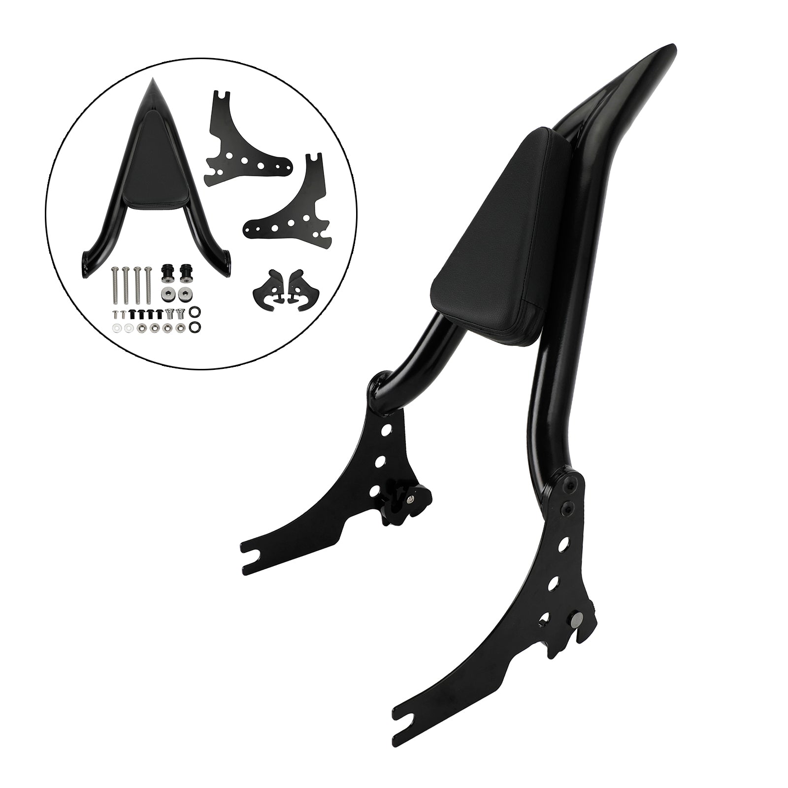 Respaldo del pasajero apto para Sportster XL883 C/R XL1200R XLH883 XLH1200 04-20