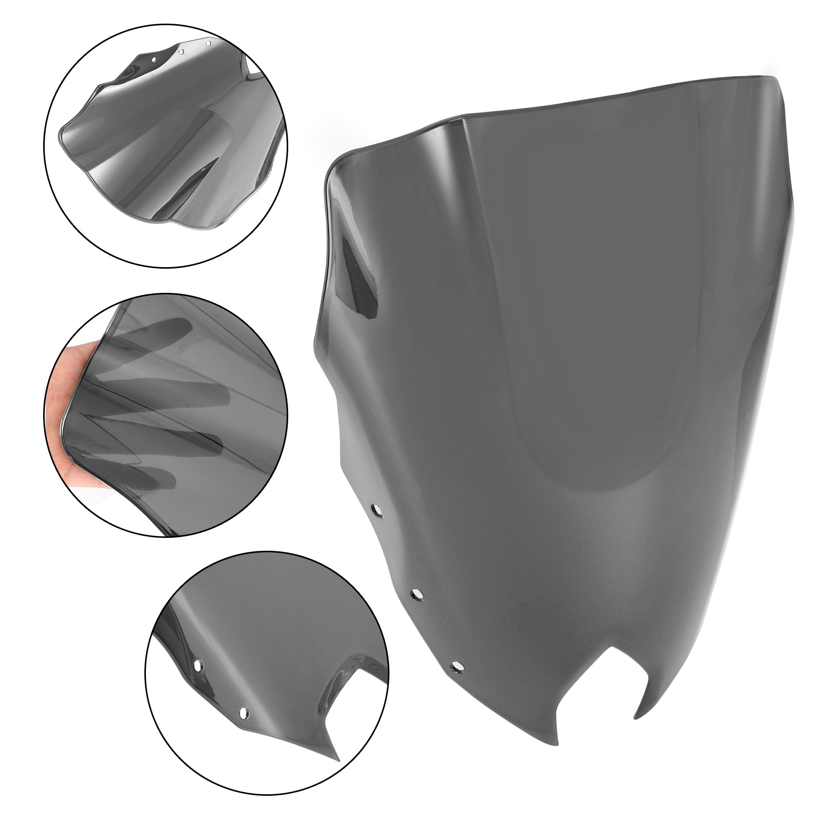 Le pare-brise de moto ABS Ajustement pour Yamaha FZ6R FZ-6R FZS600 2009-2015