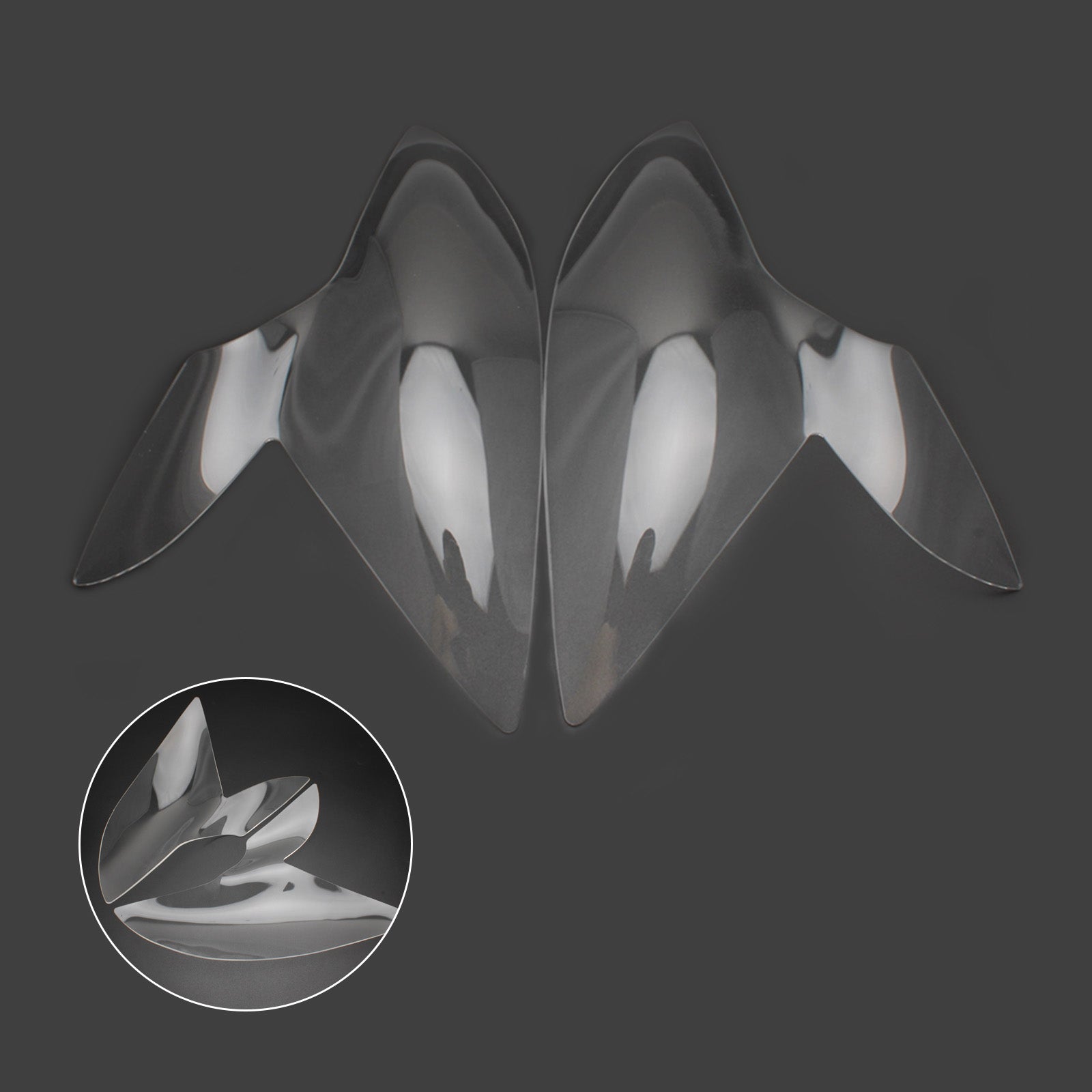 Frontlygterbeskyttelsesdækning Fit til Suzuki GSX-S 1000F 2015-2021 Røggenerisk