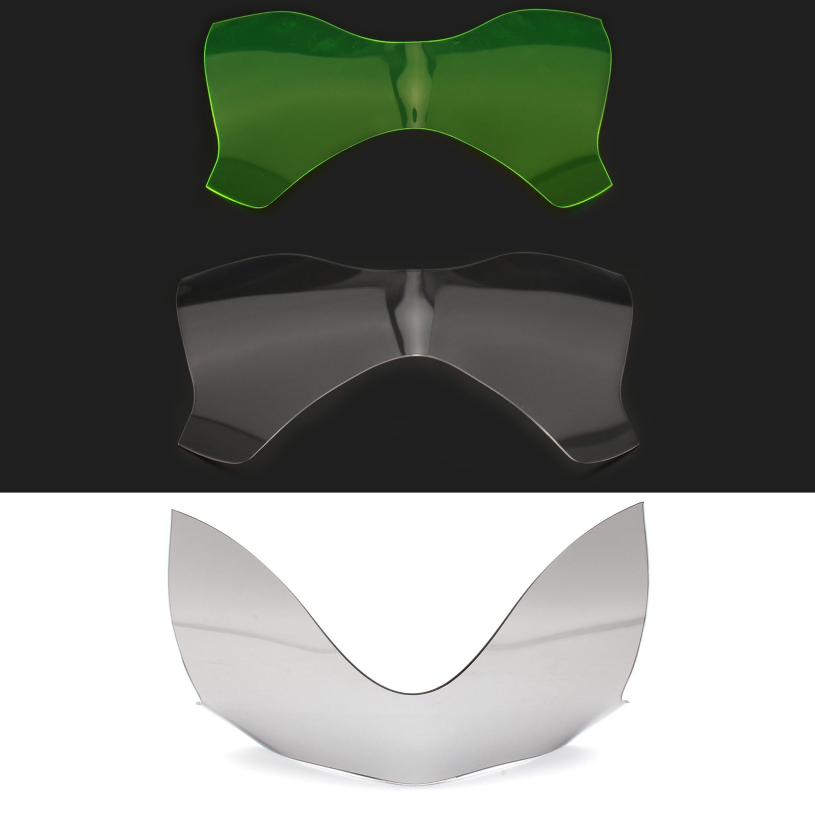 Front Lamp Lens Forlygte linse beskyttelse Fit til Kawasaki Z900 2017-2019 Røggenerisk