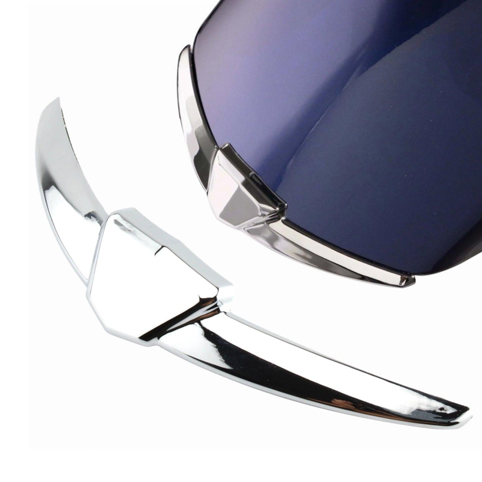 Chrome Front Fender Tip Trim Accent Case til Honda Gl1800 Goldwing 1800 2018-2021 Generisk