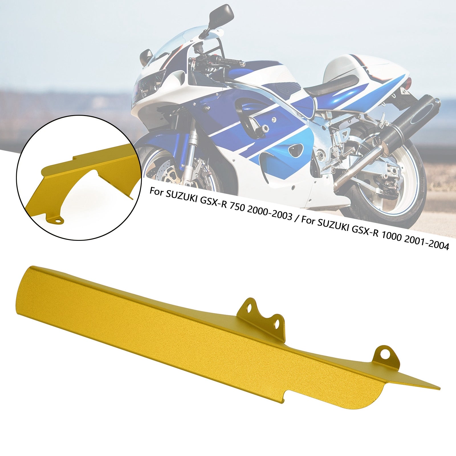 スズキ 00-03 GSXR 750 & 01-04 GSXR 1000 スプロケット チェーン ガード カバー