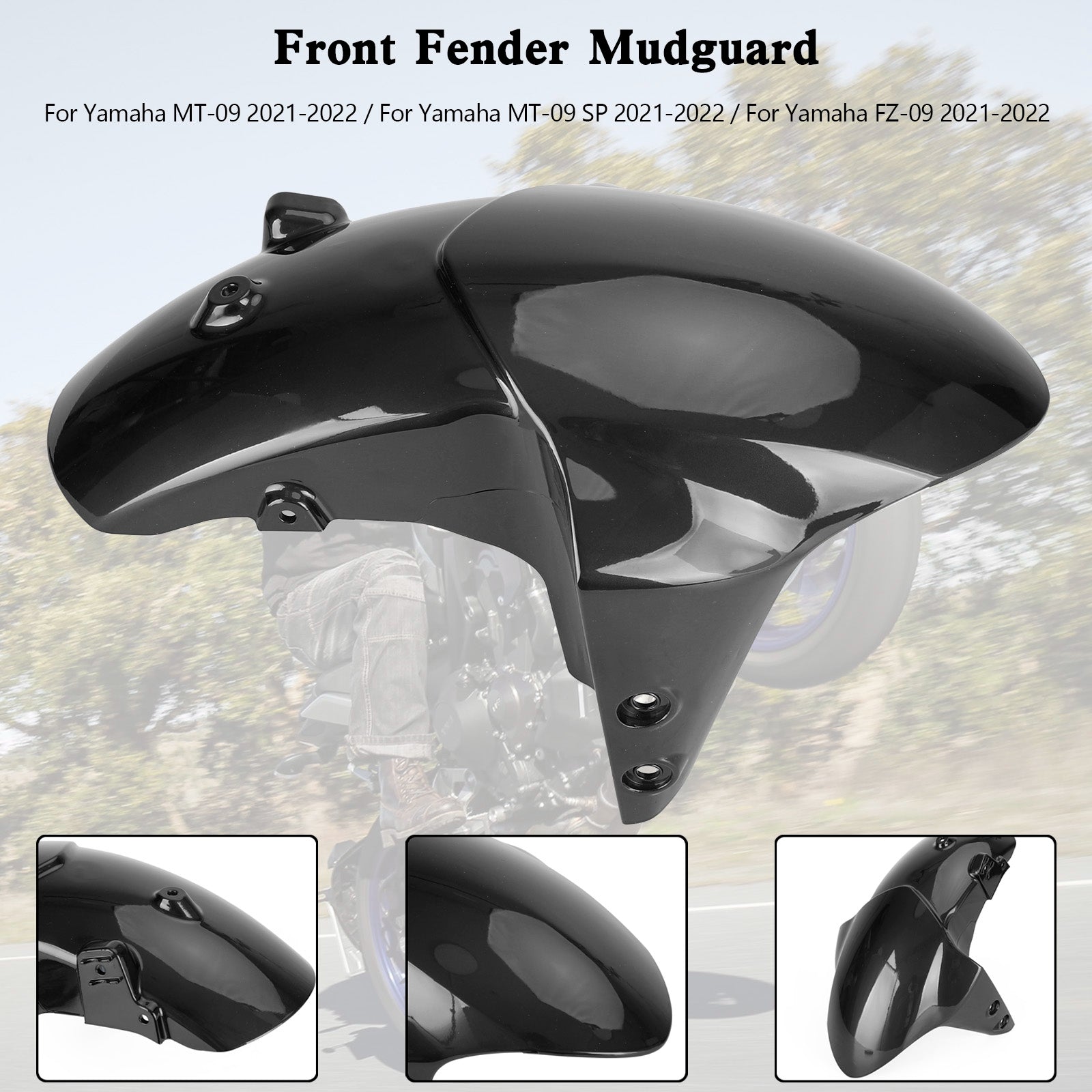 CARDINGO DE MUDA DEL FENDER Front para Yamaha MT-09/SP FZ-09 21-23 XSR900/GP 22-25