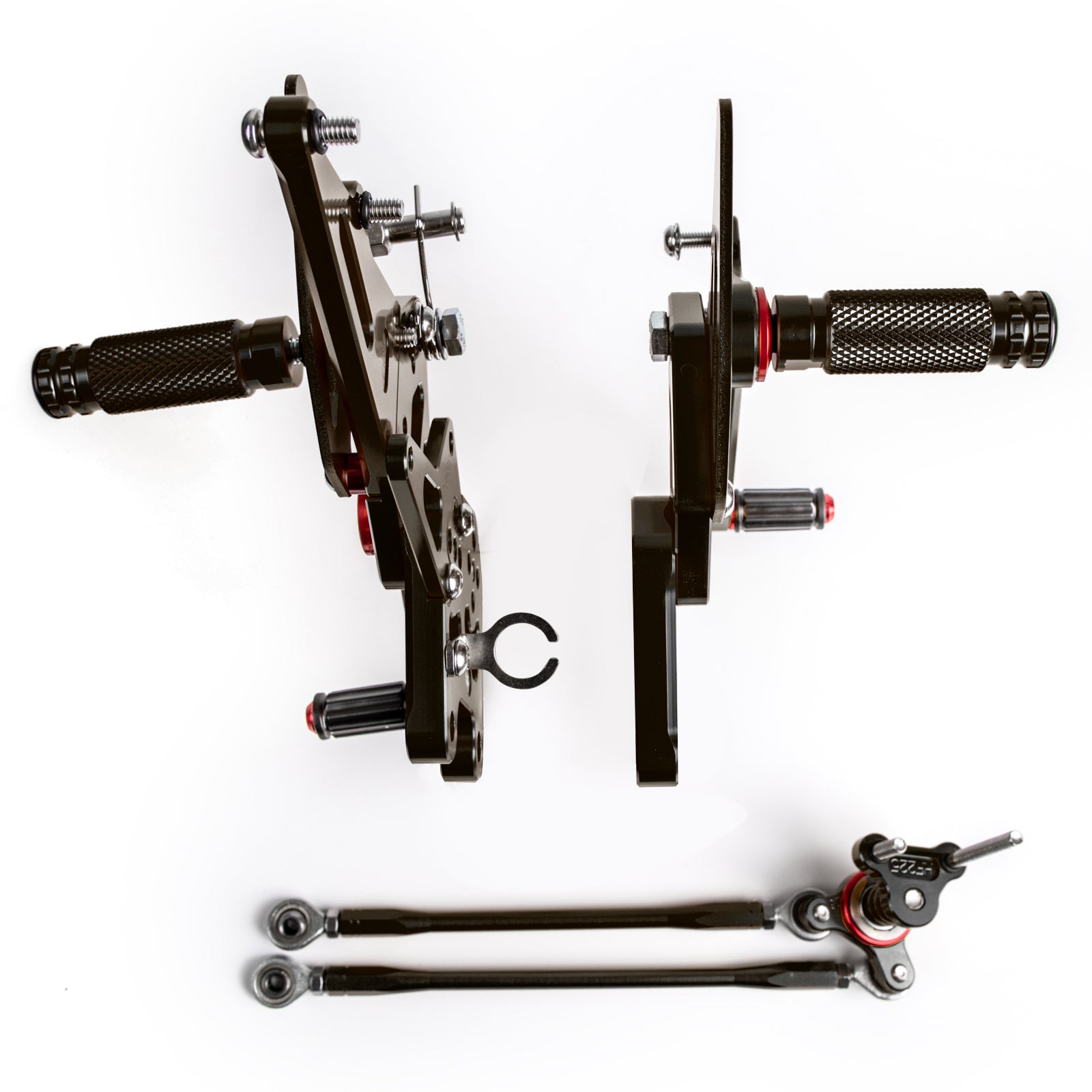 CNC-Aluminium-Fußrastenanlage für Honda CBR 600 RR RRA PC40 2009–2022 Generisches FedEx Express-Versand