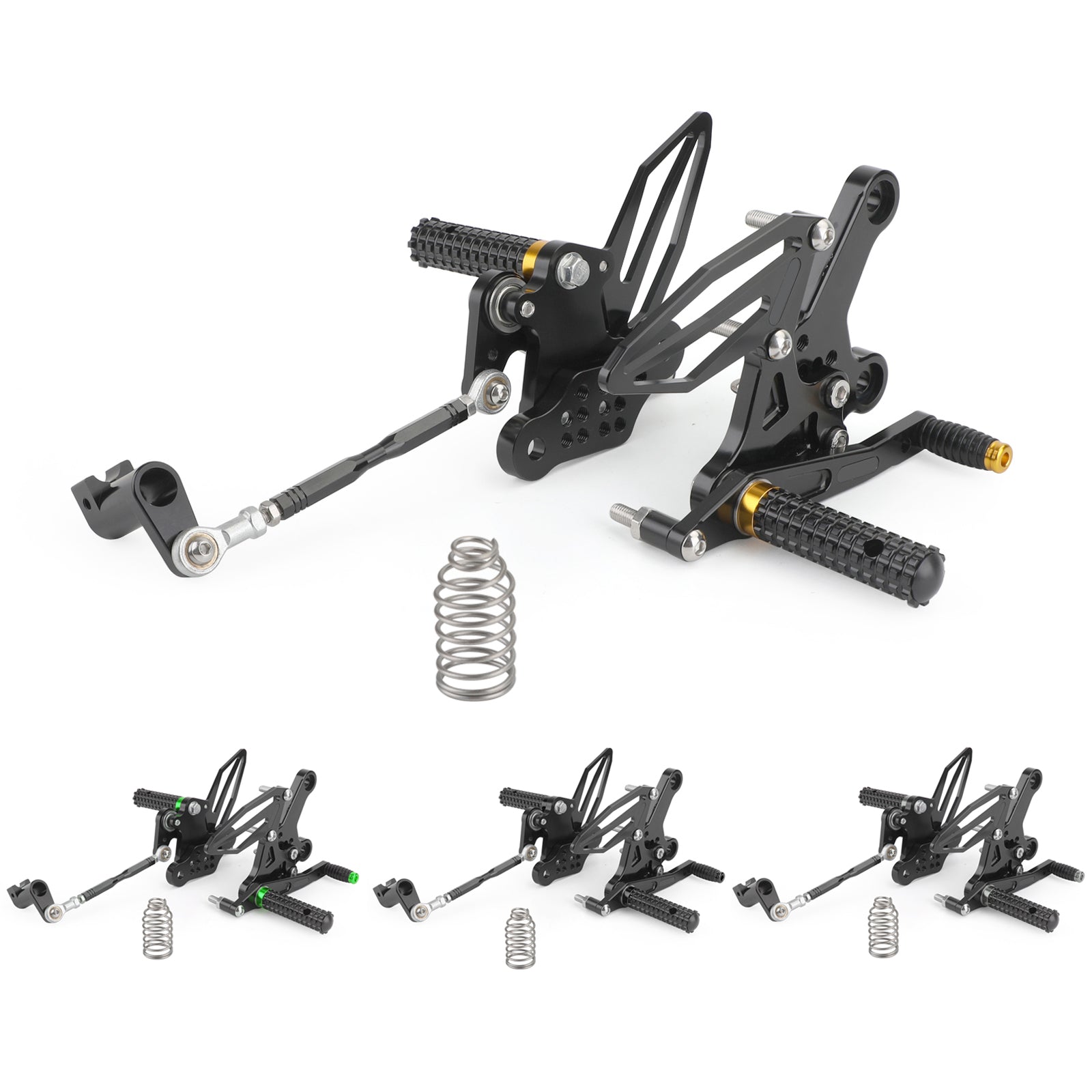 18-22 Kawasaki Ninja EX 250 / EX 400 CNC Alu Rearsets Footpegs