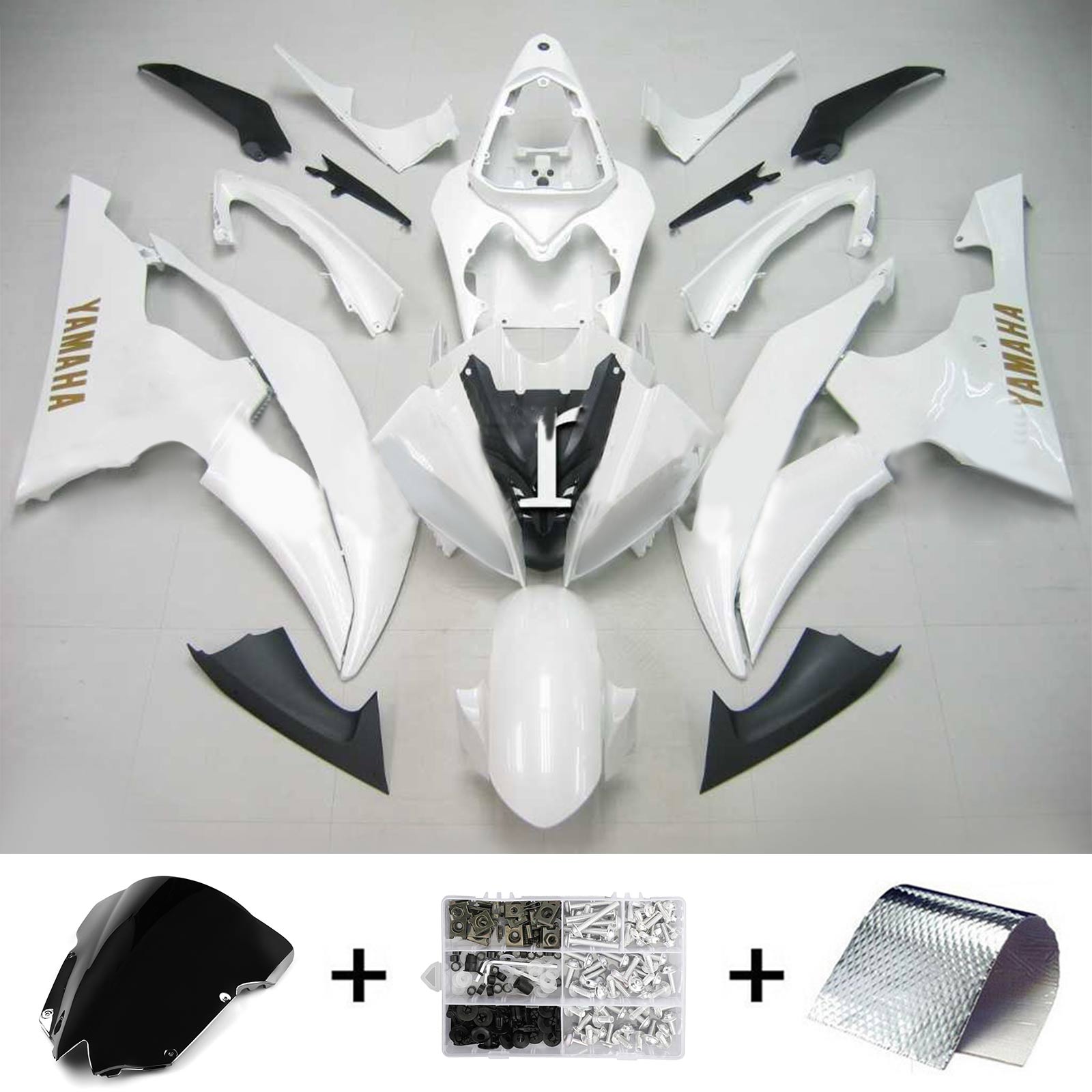 Injection Fairing Kit Bodywork Plastic ABS fit For Yamaha YZF 600 R6 2008-2016