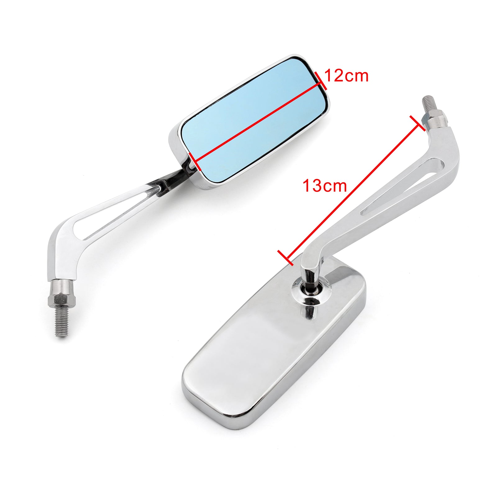 Universal 8mm 10mm de motocicleta traseira espelhos laterais para genéricos